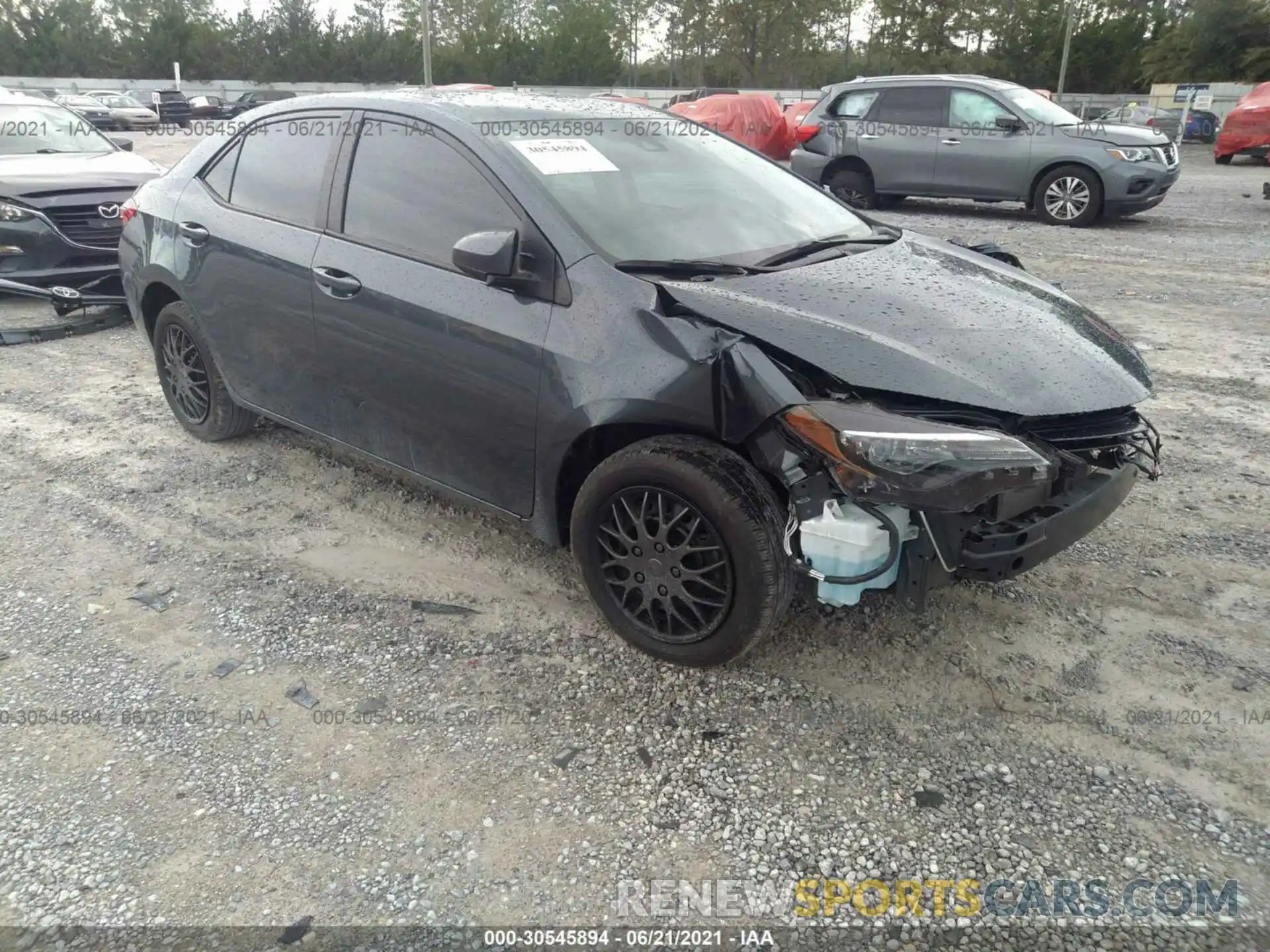 1 Photograph of a damaged car 2T1BURHE0KC214335 TOYOTA COROLLA 2019