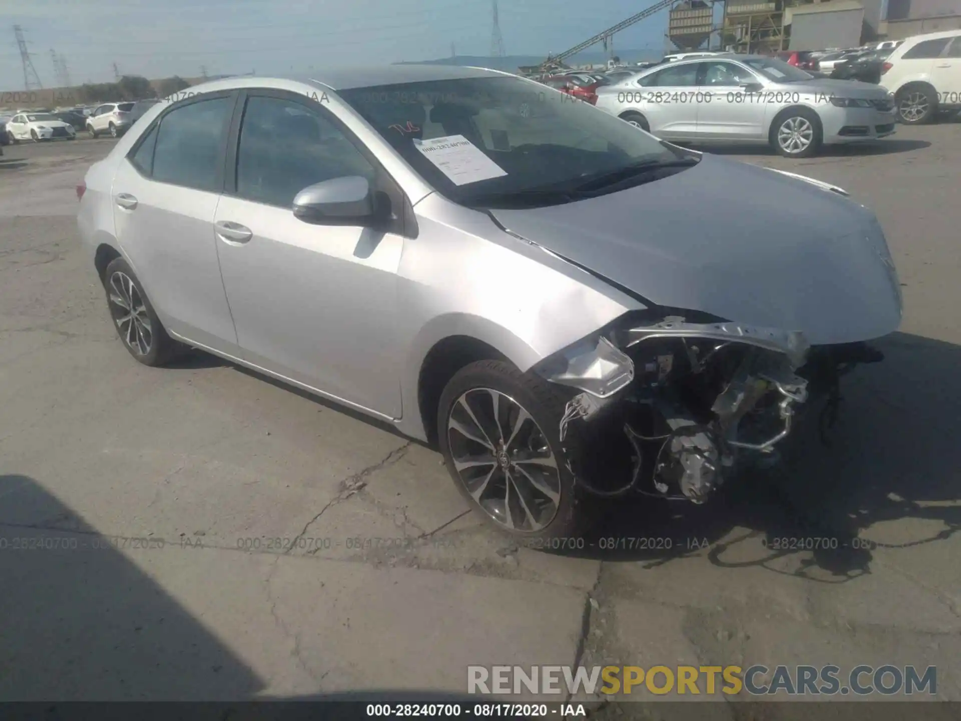 1 Фотография поврежденного автомобиля 2T1BURHE0KC214352 TOYOTA COROLLA 2019