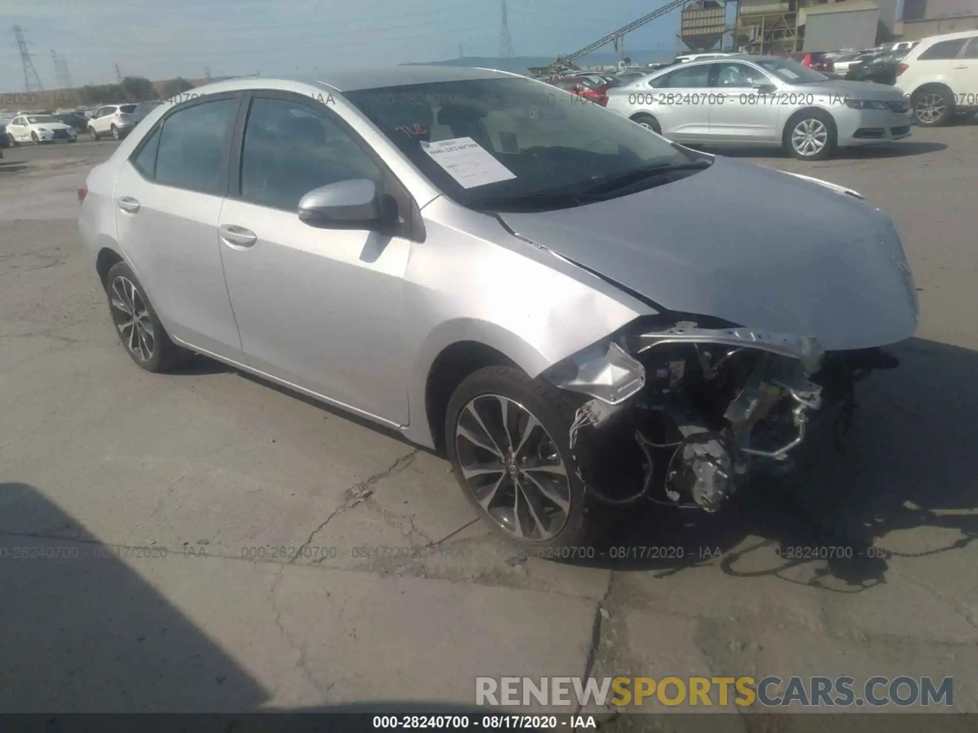 1 Photograph of a damaged car 2T1BURHE0KC214352 TOYOTA COROLLA 2019