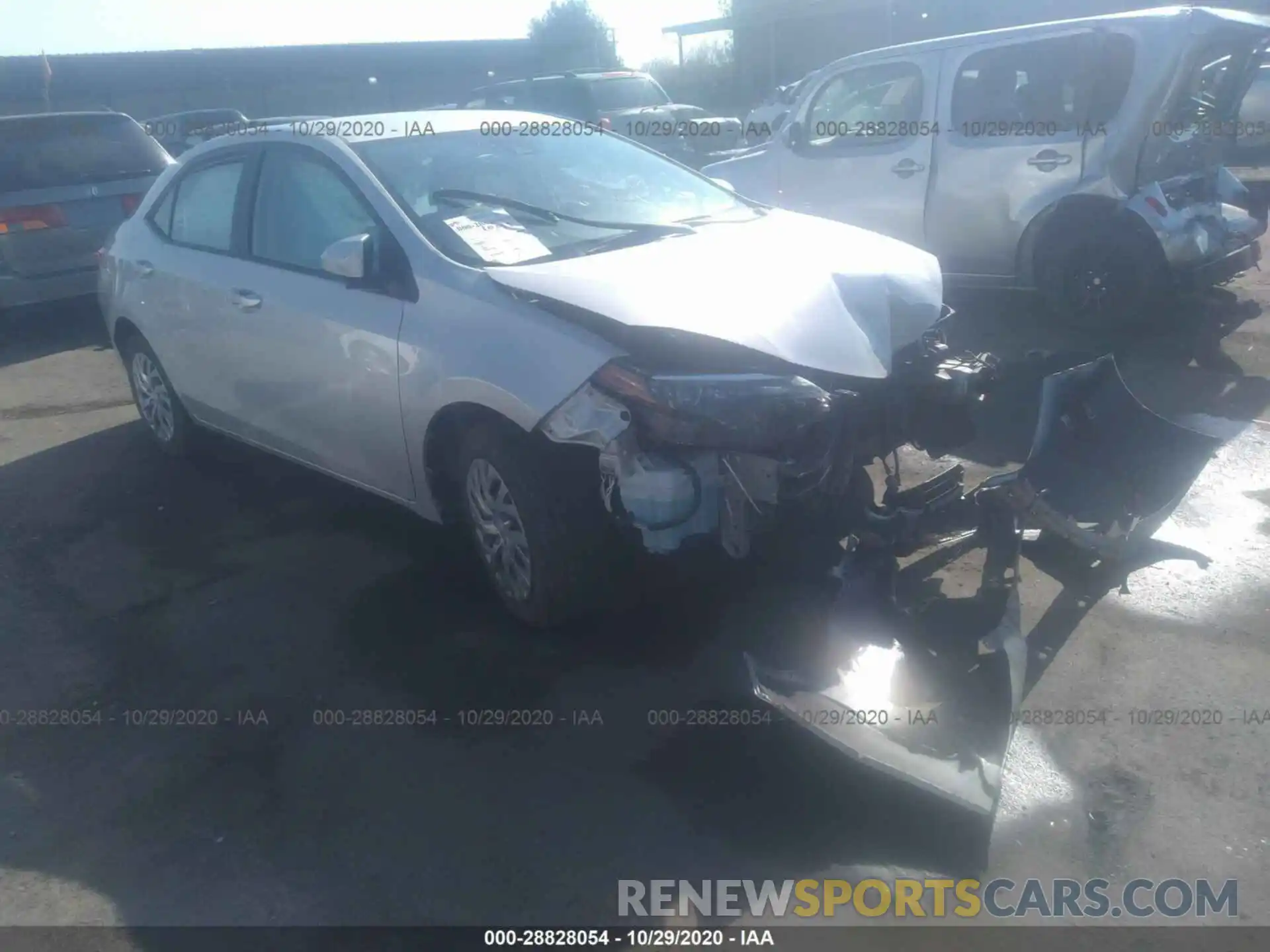 1 Photograph of a damaged car 2T1BURHE0KC214433 TOYOTA COROLLA 2019