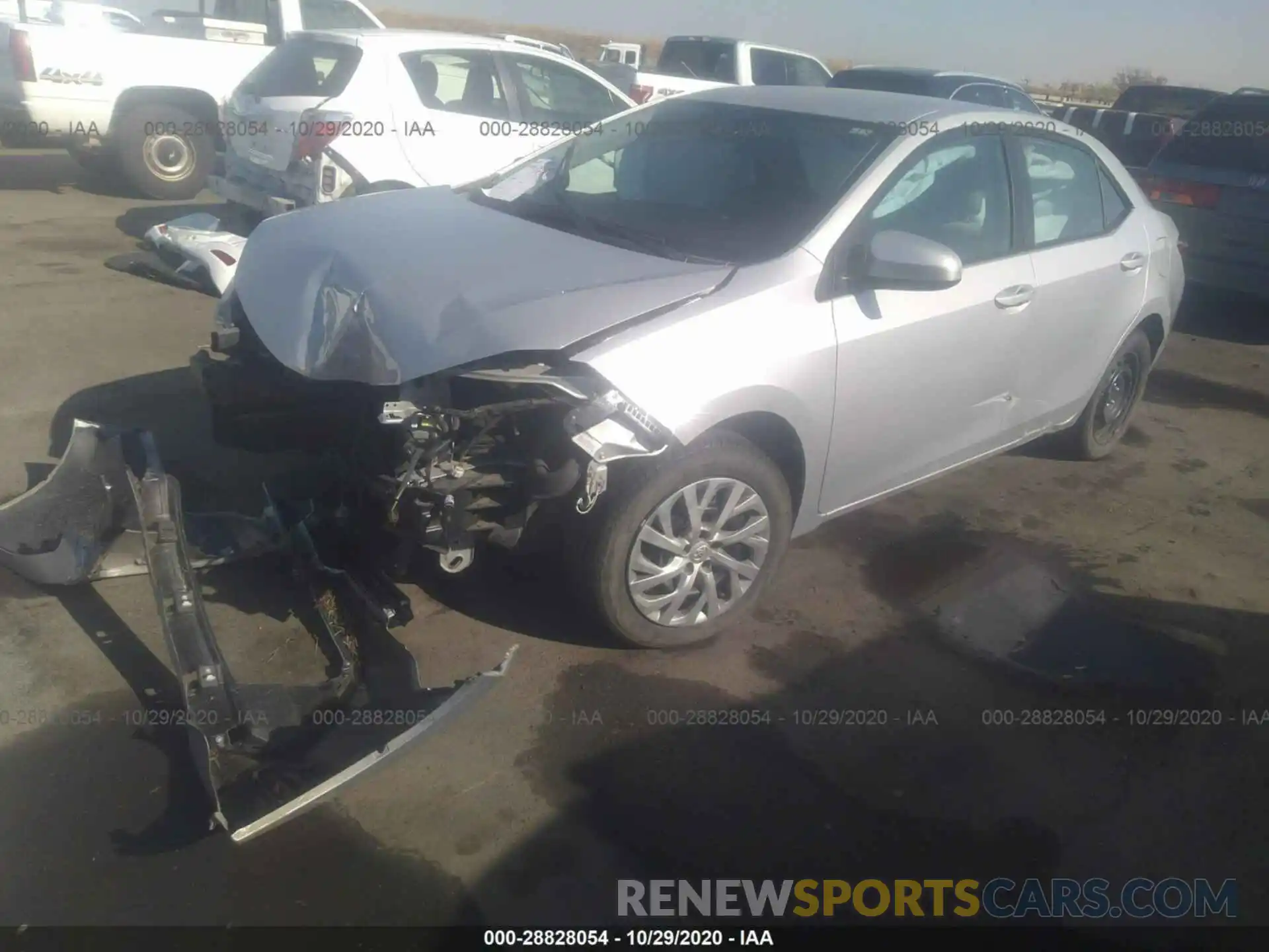 2 Photograph of a damaged car 2T1BURHE0KC214433 TOYOTA COROLLA 2019