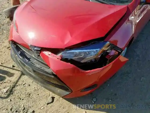 9 Photograph of a damaged car 2T1BURHE0KC214612 TOYOTA COROLLA 2019