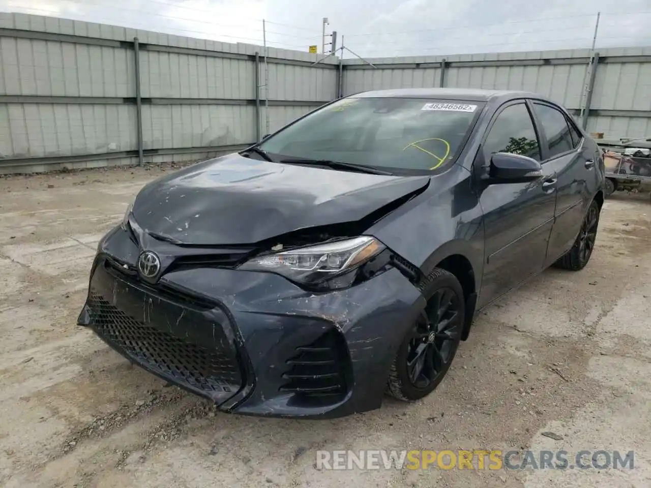 2 Photograph of a damaged car 2T1BURHE0KC214674 TOYOTA COROLLA 2019