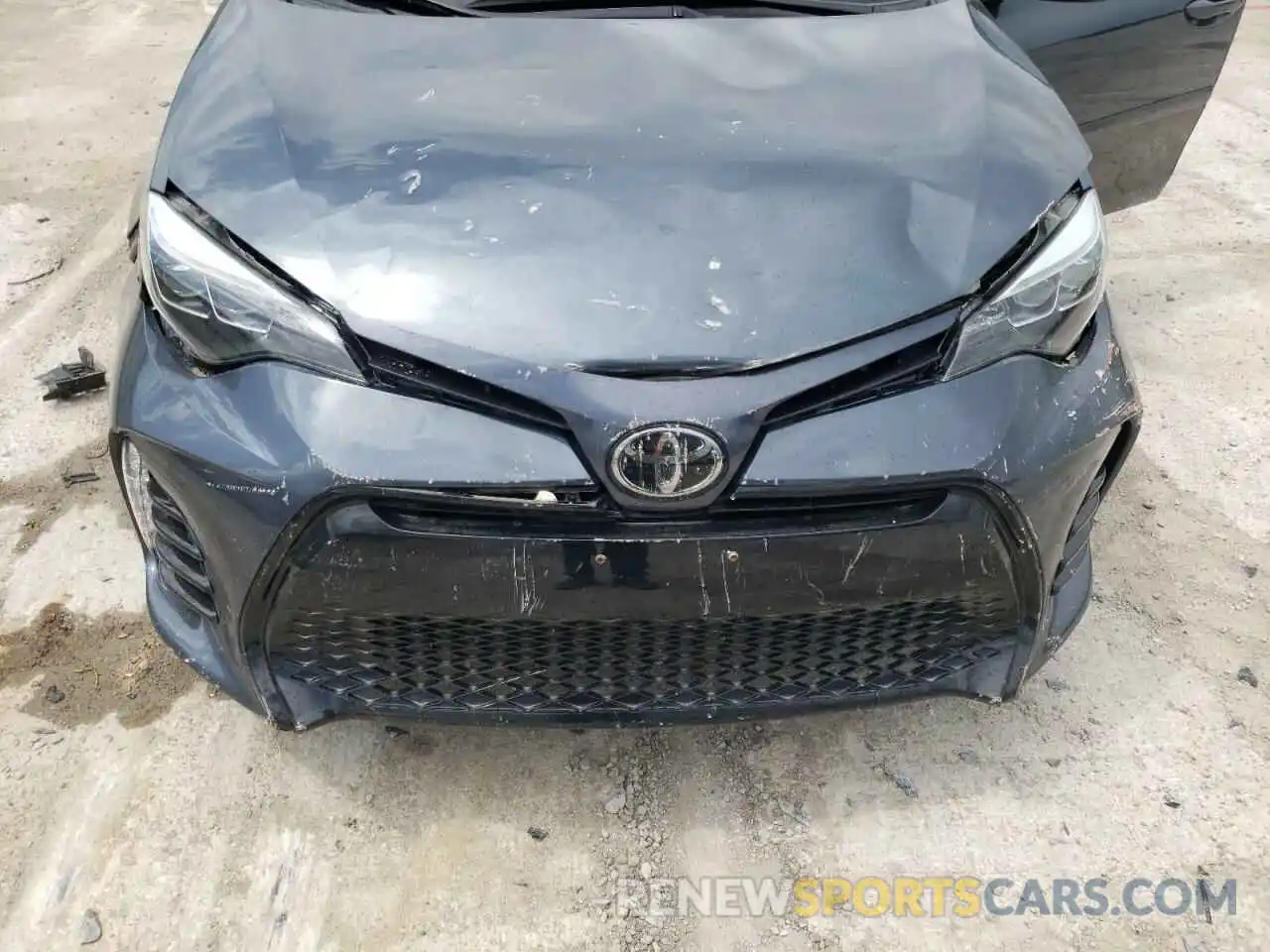 7 Photograph of a damaged car 2T1BURHE0KC214674 TOYOTA COROLLA 2019