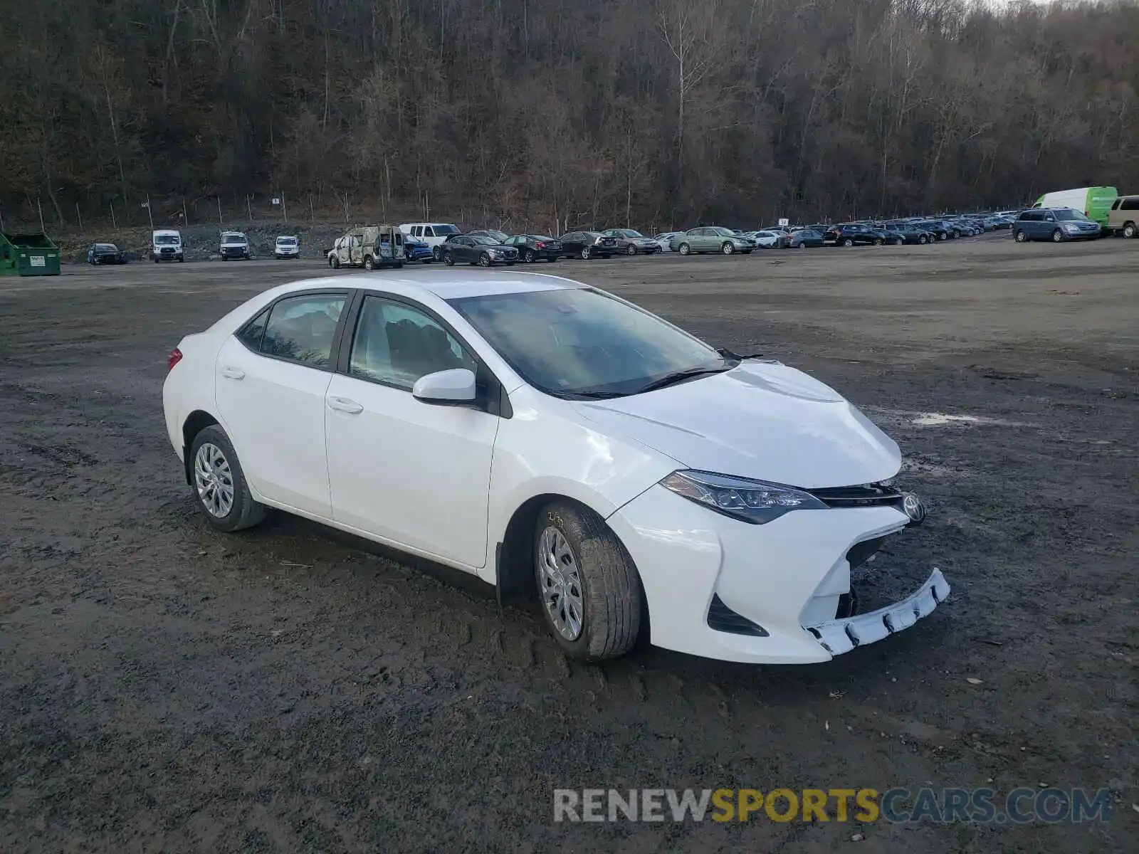 1 Photograph of a damaged car 2T1BURHE0KC214688 TOYOTA COROLLA 2019