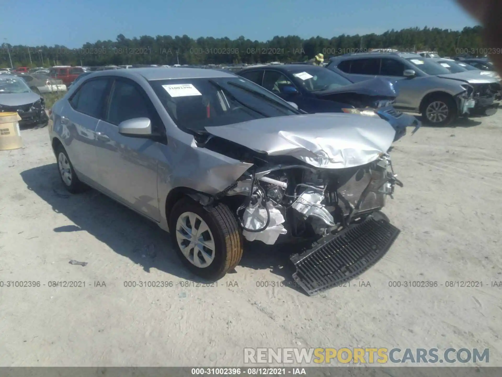 1 Photograph of a damaged car 2T1BURHE0KC214786 TOYOTA COROLLA 2019