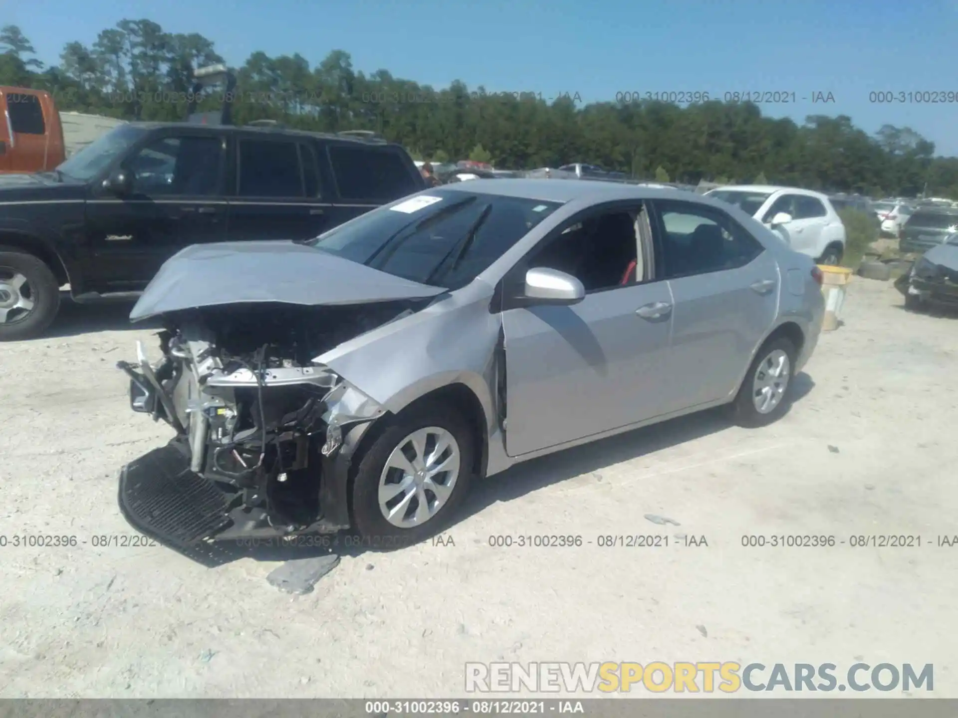 2 Photograph of a damaged car 2T1BURHE0KC214786 TOYOTA COROLLA 2019