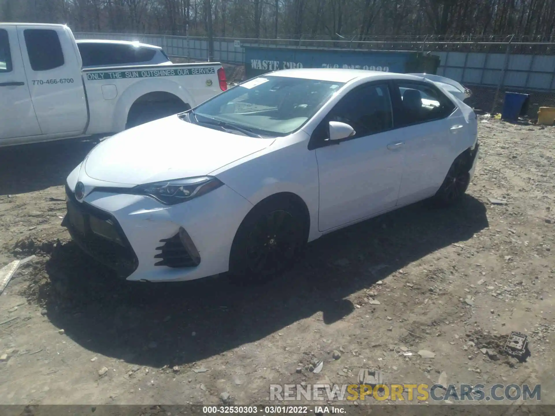 2 Photograph of a damaged car 2T1BURHE0KC215243 TOYOTA COROLLA 2019