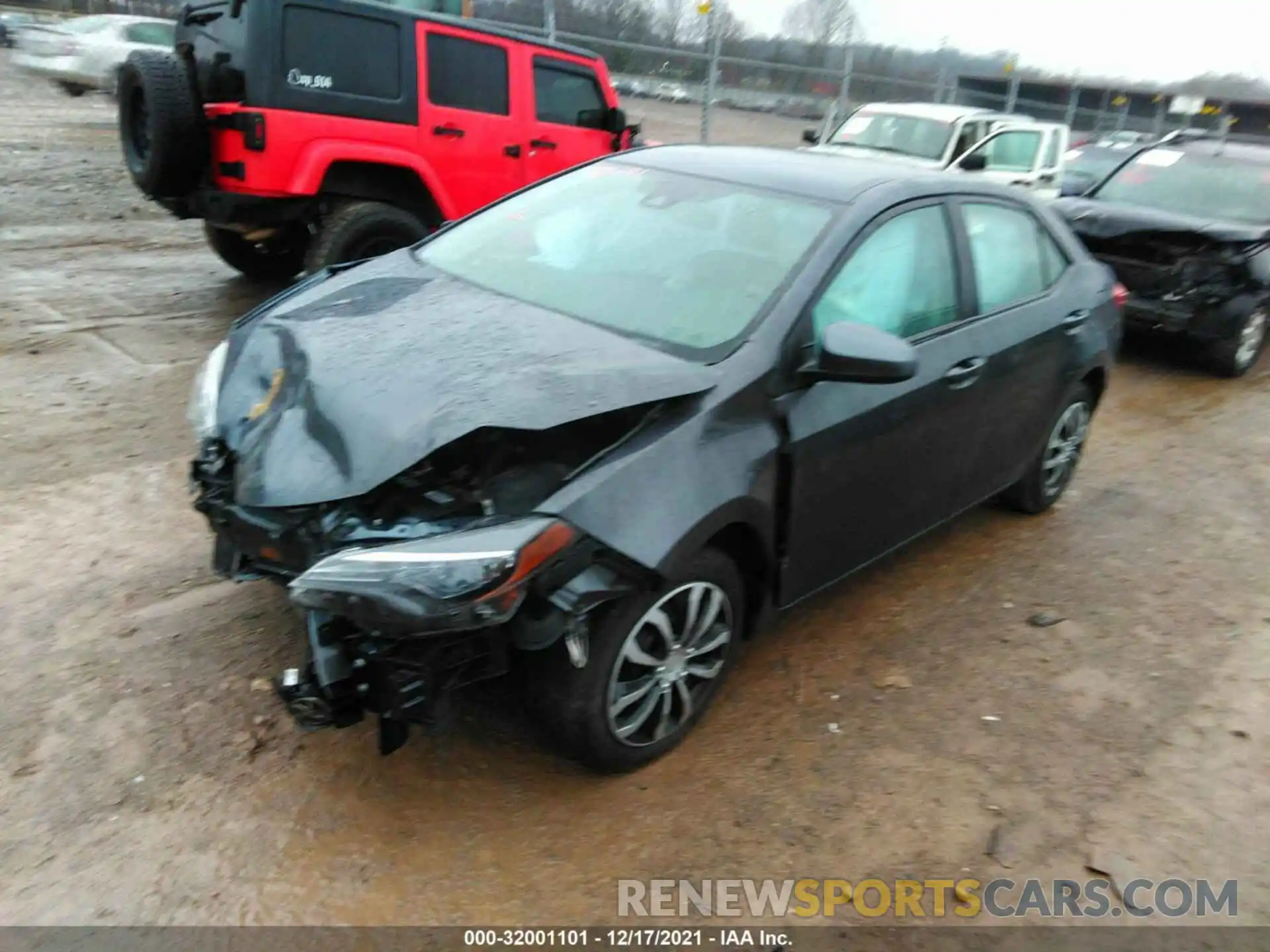 2 Photograph of a damaged car 2T1BURHE0KC215307 TOYOTA COROLLA 2019