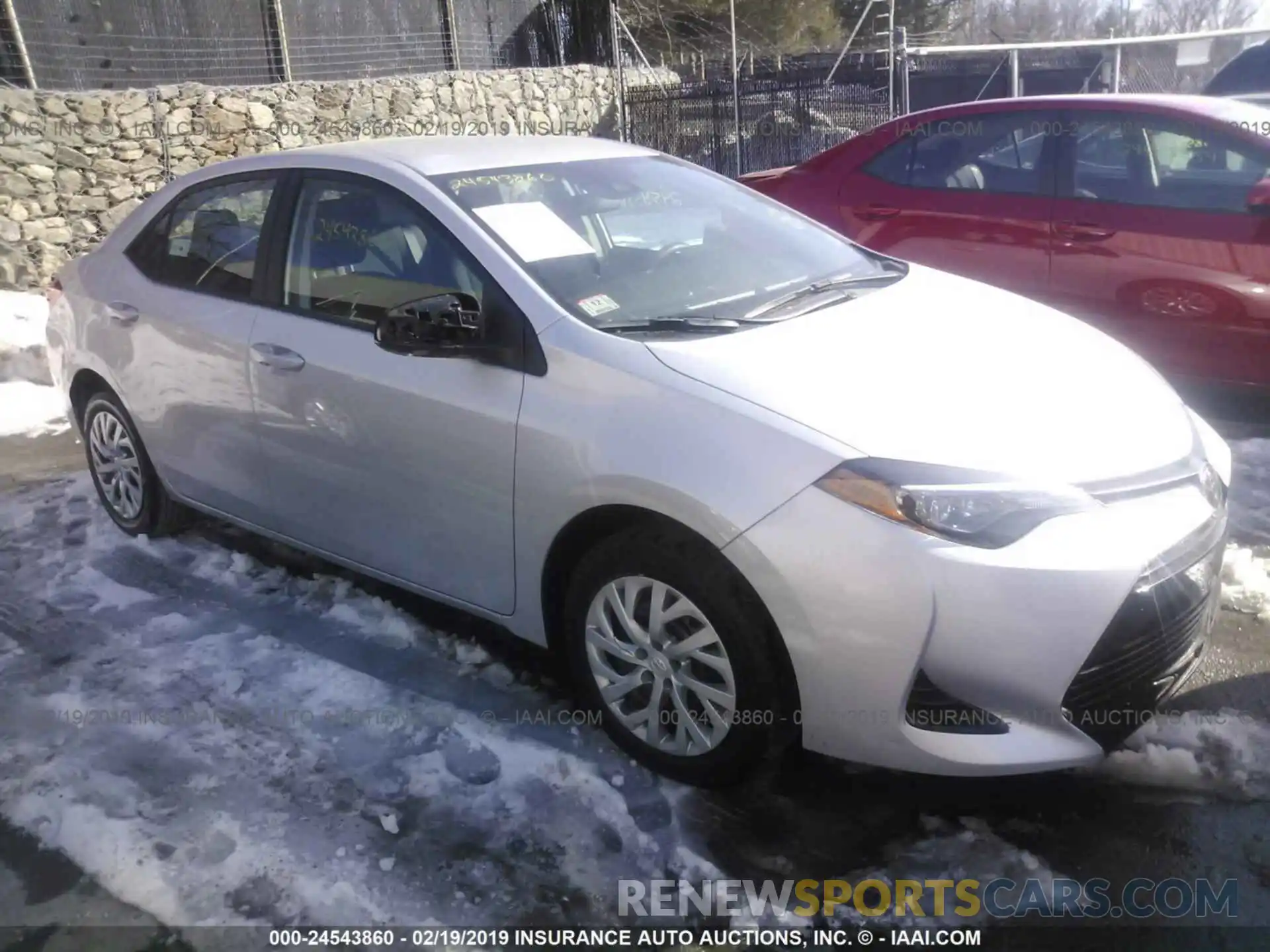 1 Photograph of a damaged car 2T1BURHE0KC215310 TOYOTA COROLLA 2019