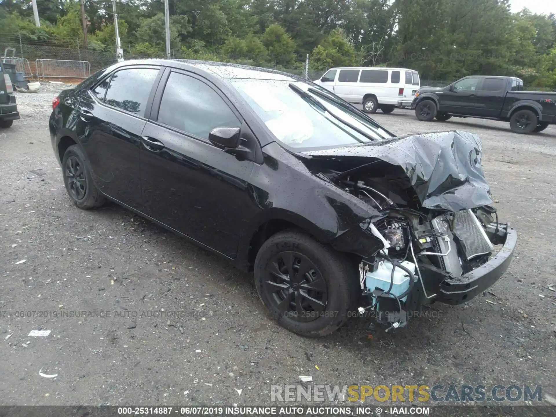 1 Photograph of a damaged car 2T1BURHE0KC215484 TOYOTA COROLLA 2019