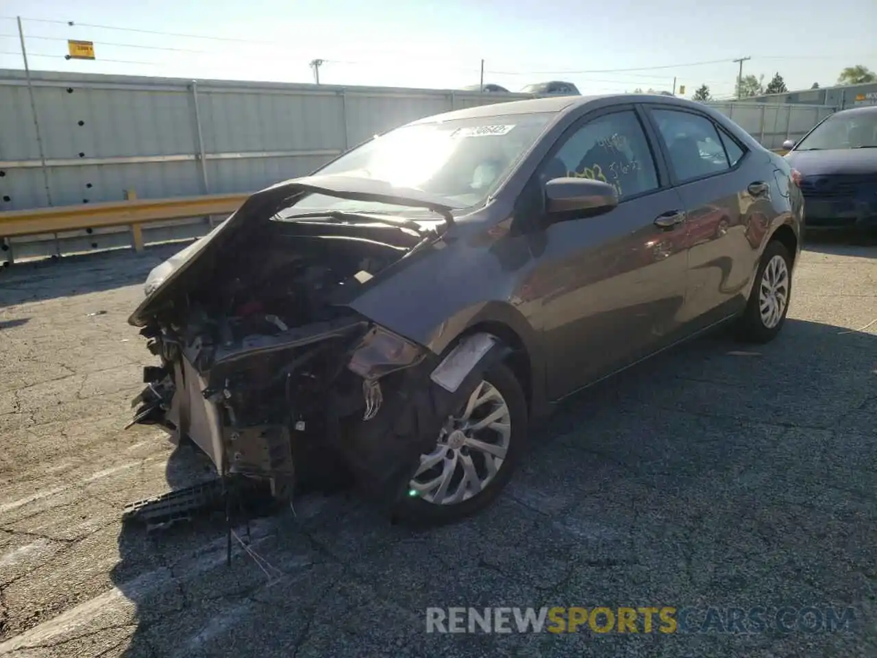 2 Photograph of a damaged car 2T1BURHE0KC215873 TOYOTA COROLLA 2019