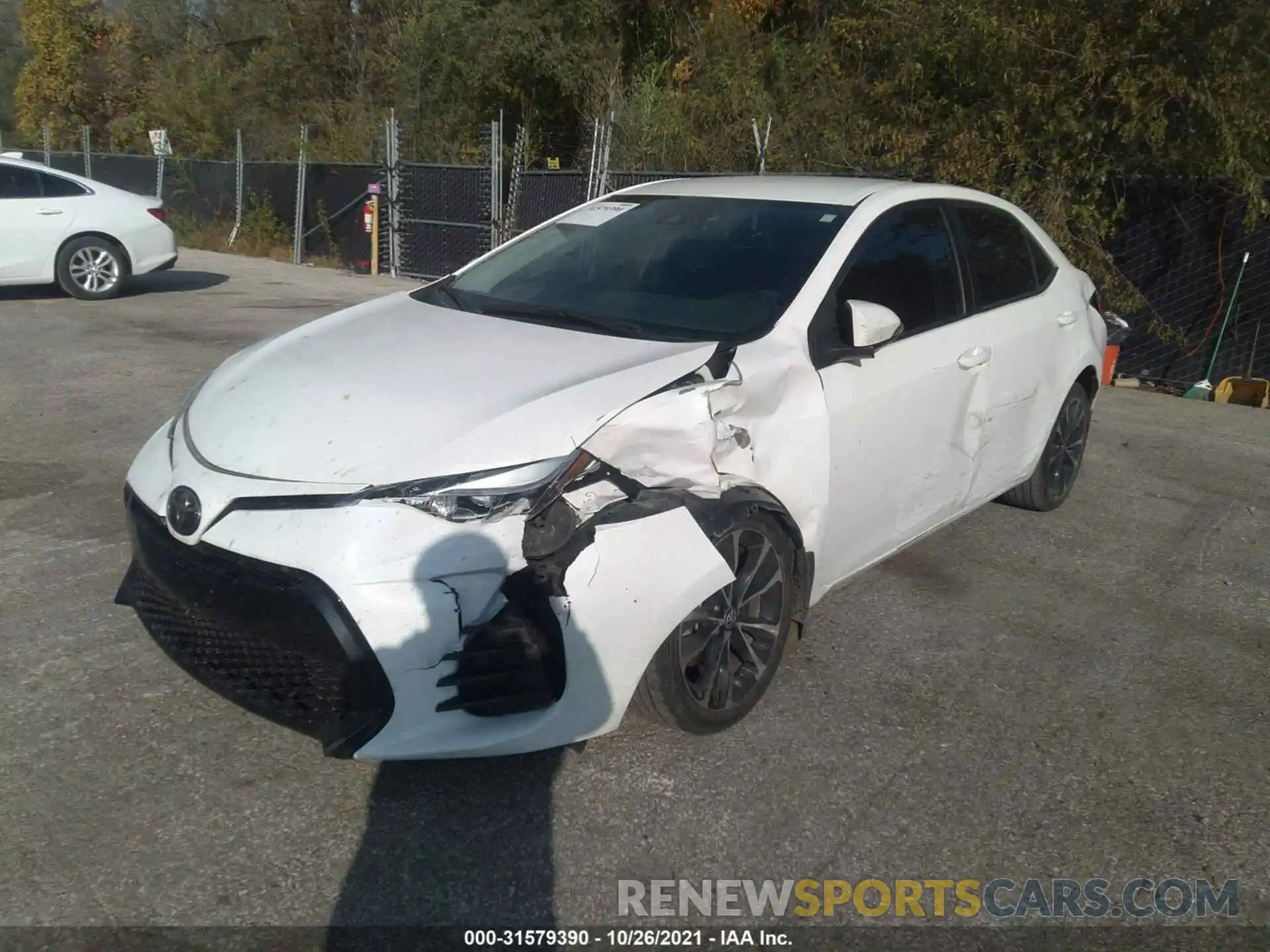 2 Photograph of a damaged car 2T1BURHE0KC215985 TOYOTA COROLLA 2019