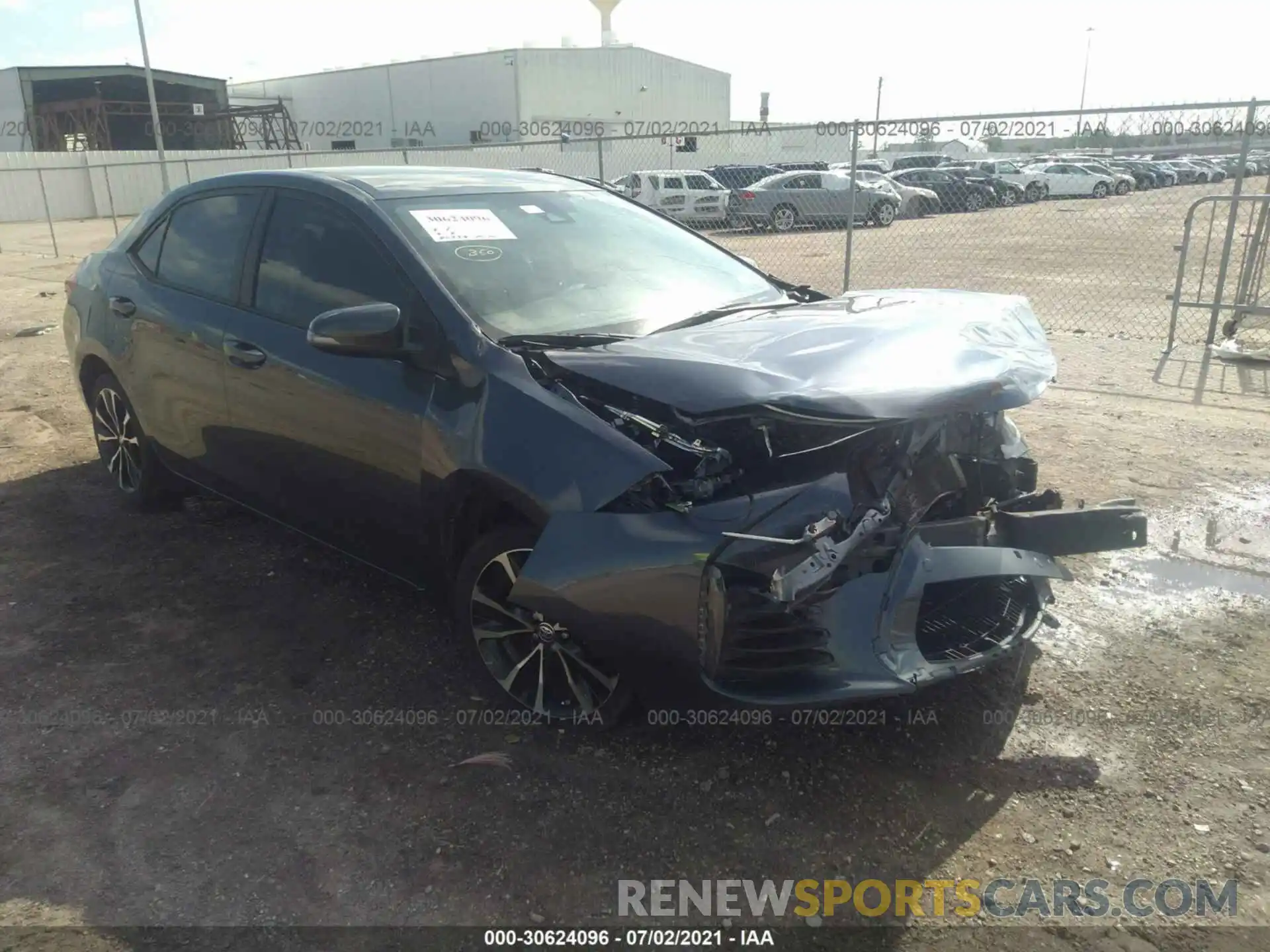 1 Photograph of a damaged car 2T1BURHE0KC216537 TOYOTA COROLLA 2019