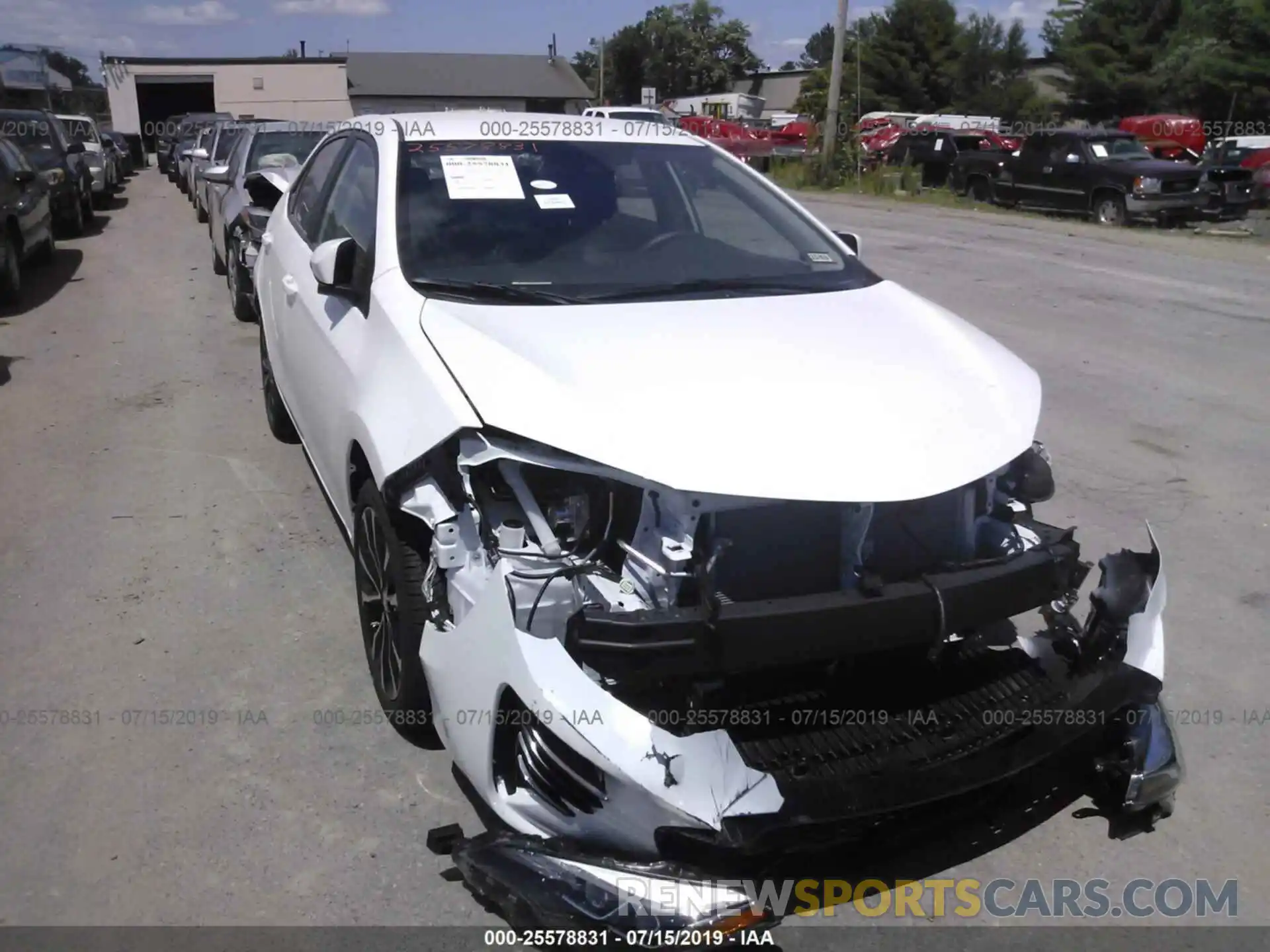 1 Photograph of a damaged car 2T1BURHE0KC216845 TOYOTA COROLLA 2019