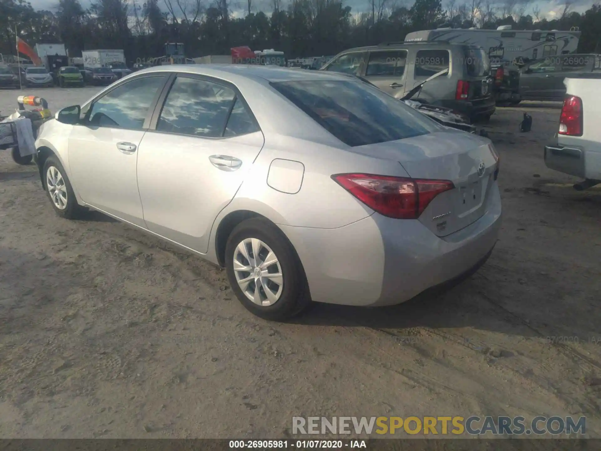 3 Photograph of a damaged car 2T1BURHE0KC217316 TOYOTA COROLLA 2019