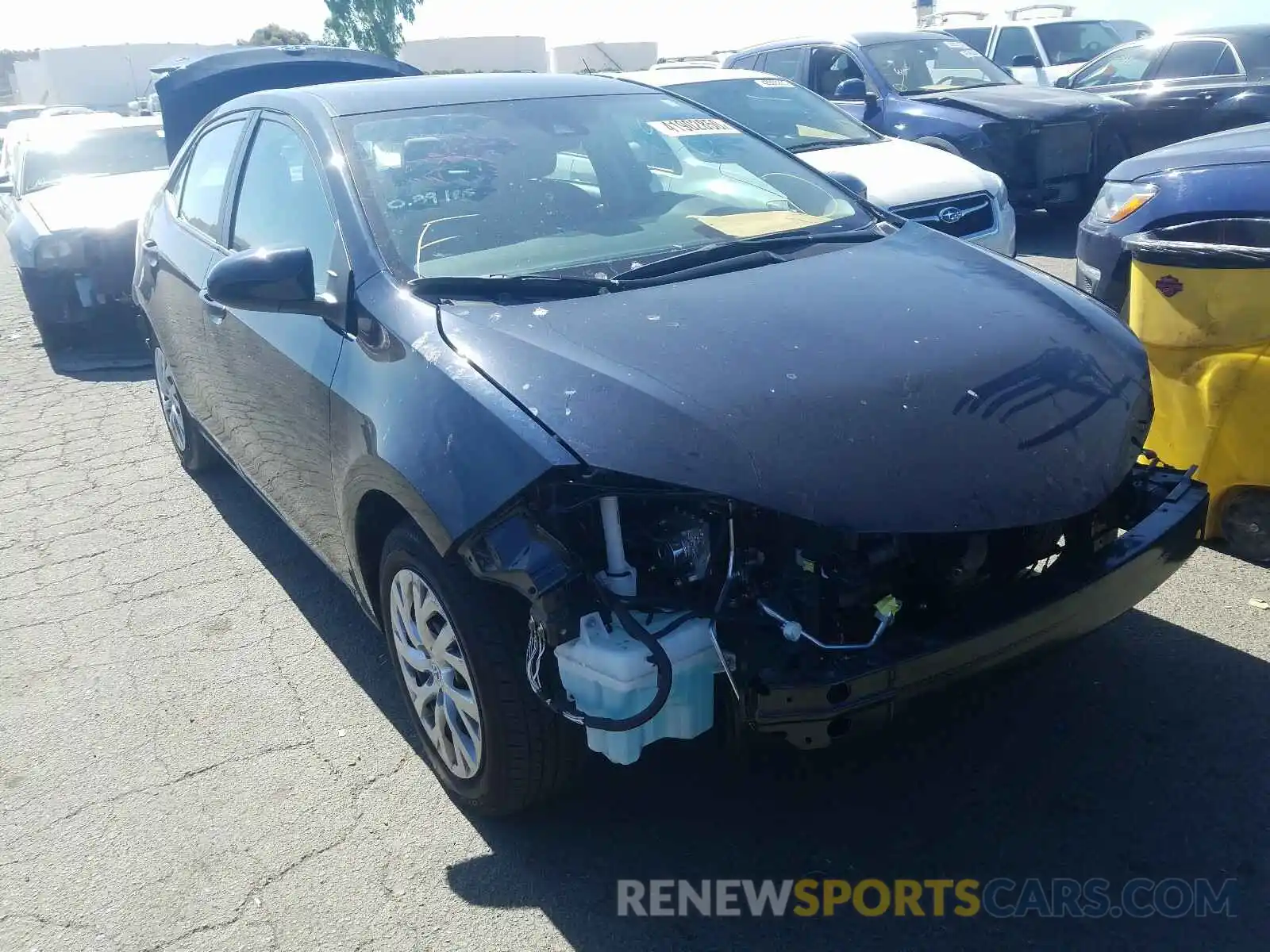 1 Photograph of a damaged car 2T1BURHE0KC217395 TOYOTA COROLLA 2019