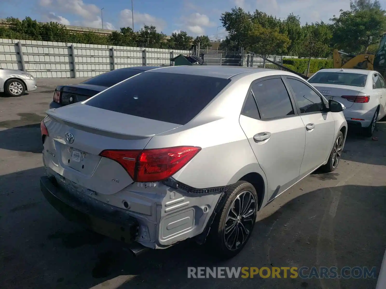 4 Photograph of a damaged car 2T1BURHE0KC217588 TOYOTA COROLLA 2019