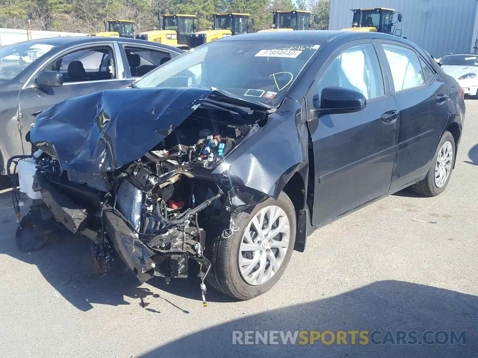 2 Photograph of a damaged car 2T1BURHE0KC217610 TOYOTA COROLLA 2019