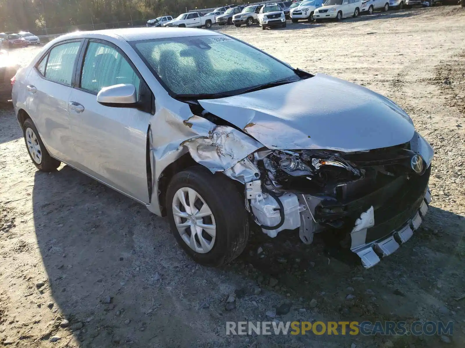 1 Photograph of a damaged car 2T1BURHE0KC218000 TOYOTA COROLLA 2019