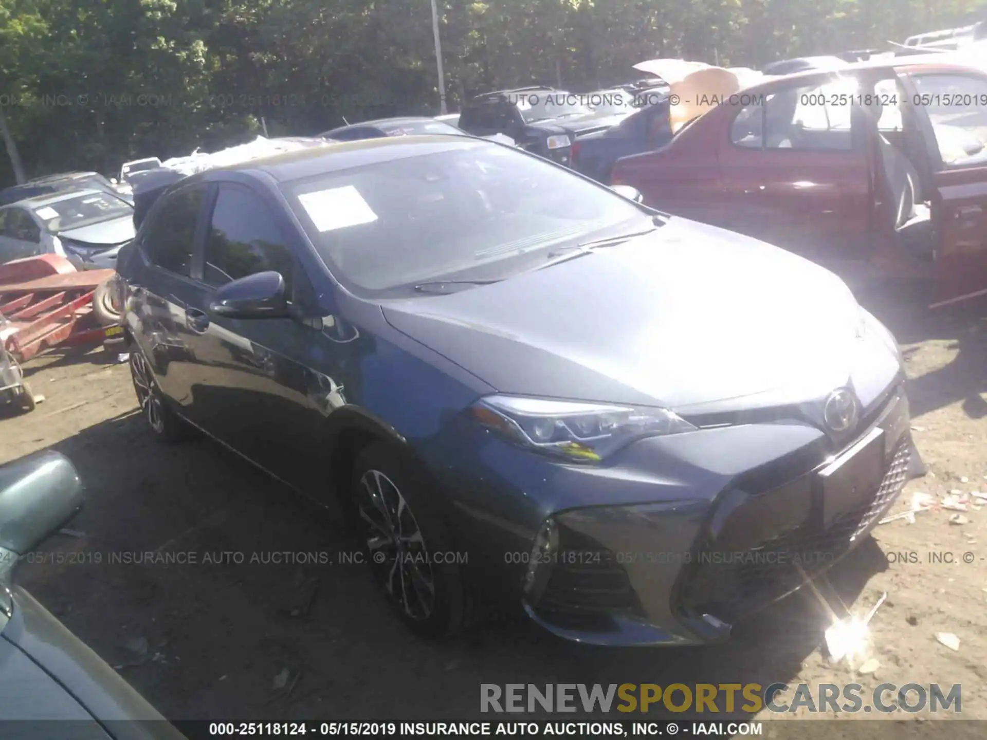 1 Photograph of a damaged car 2T1BURHE0KC218126 TOYOTA COROLLA 2019