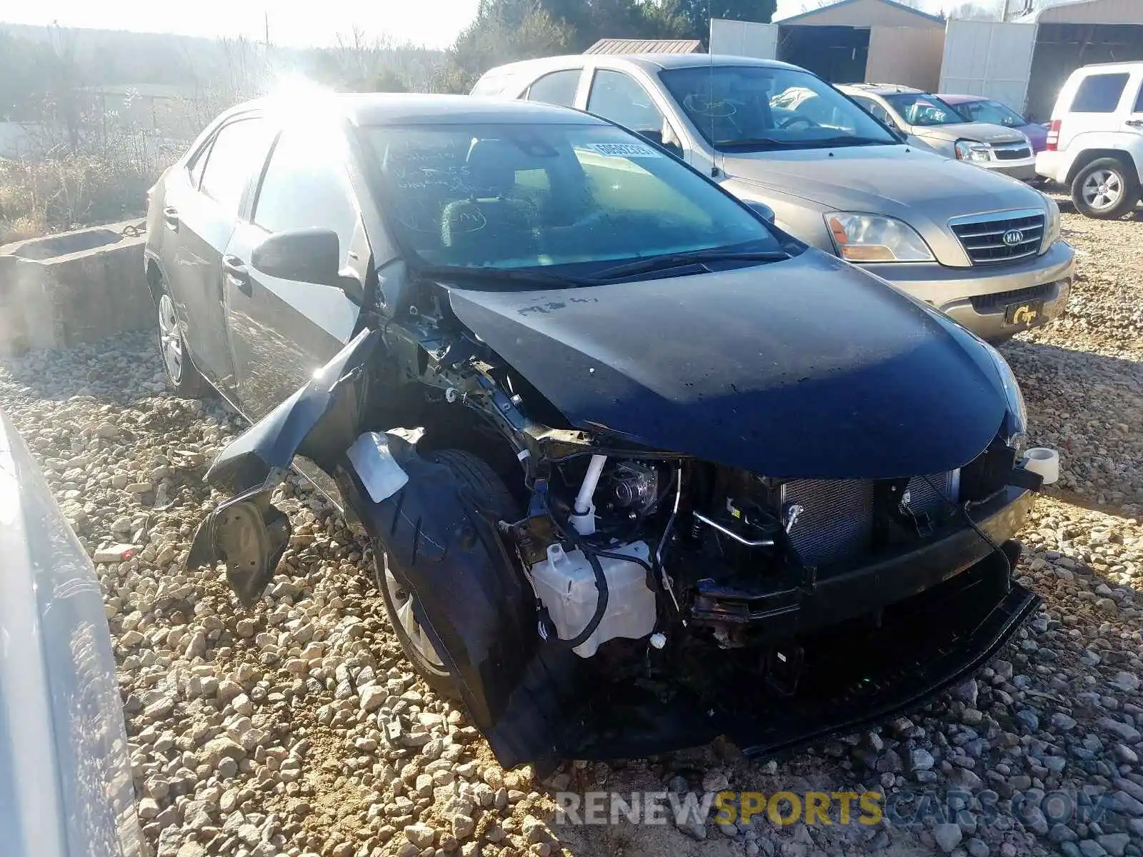 1 Photograph of a damaged car 2T1BURHE0KC218255 TOYOTA COROLLA 2019