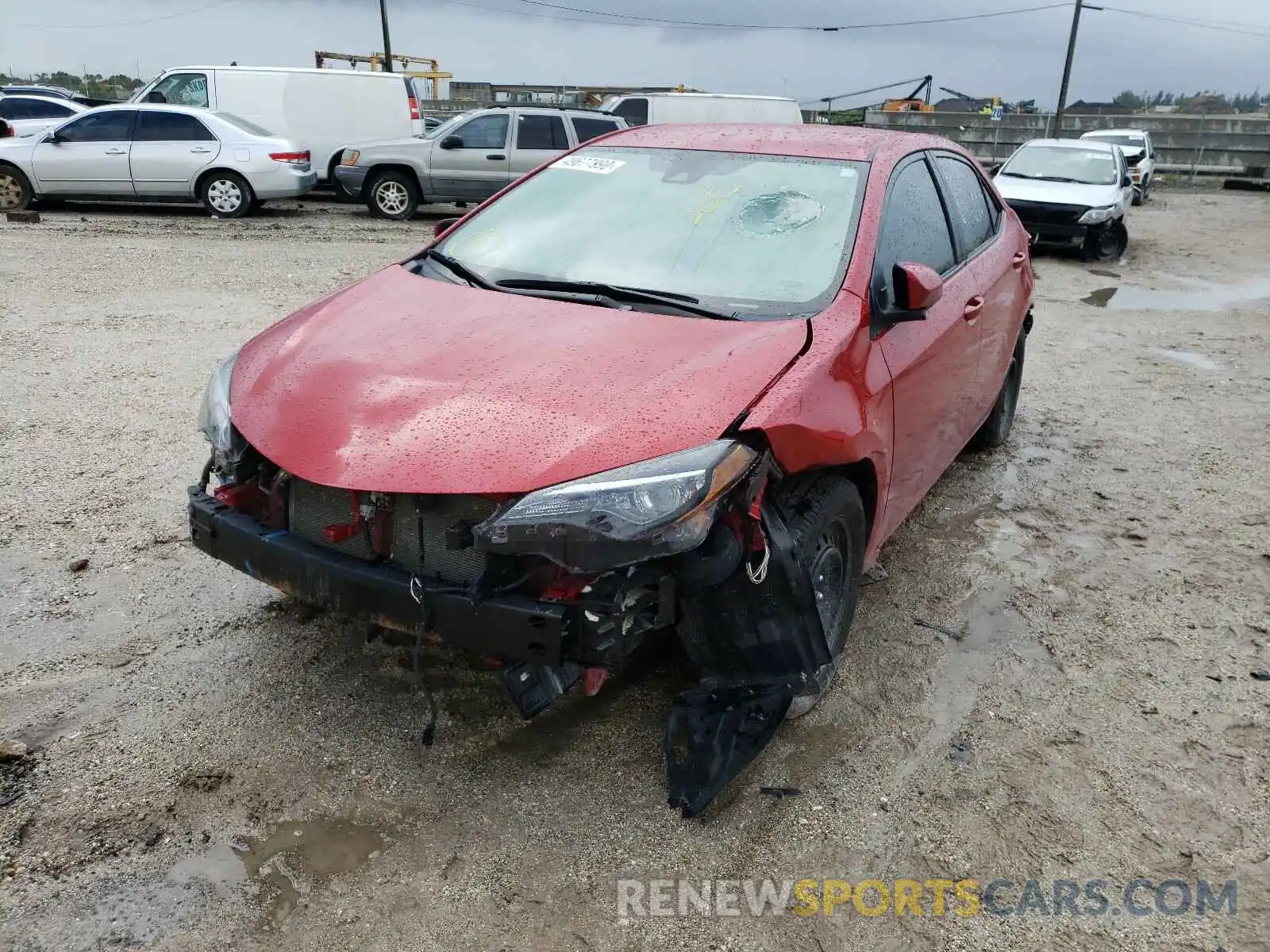 2 Photograph of a damaged car 2T1BURHE0KC218501 TOYOTA COROLLA 2019