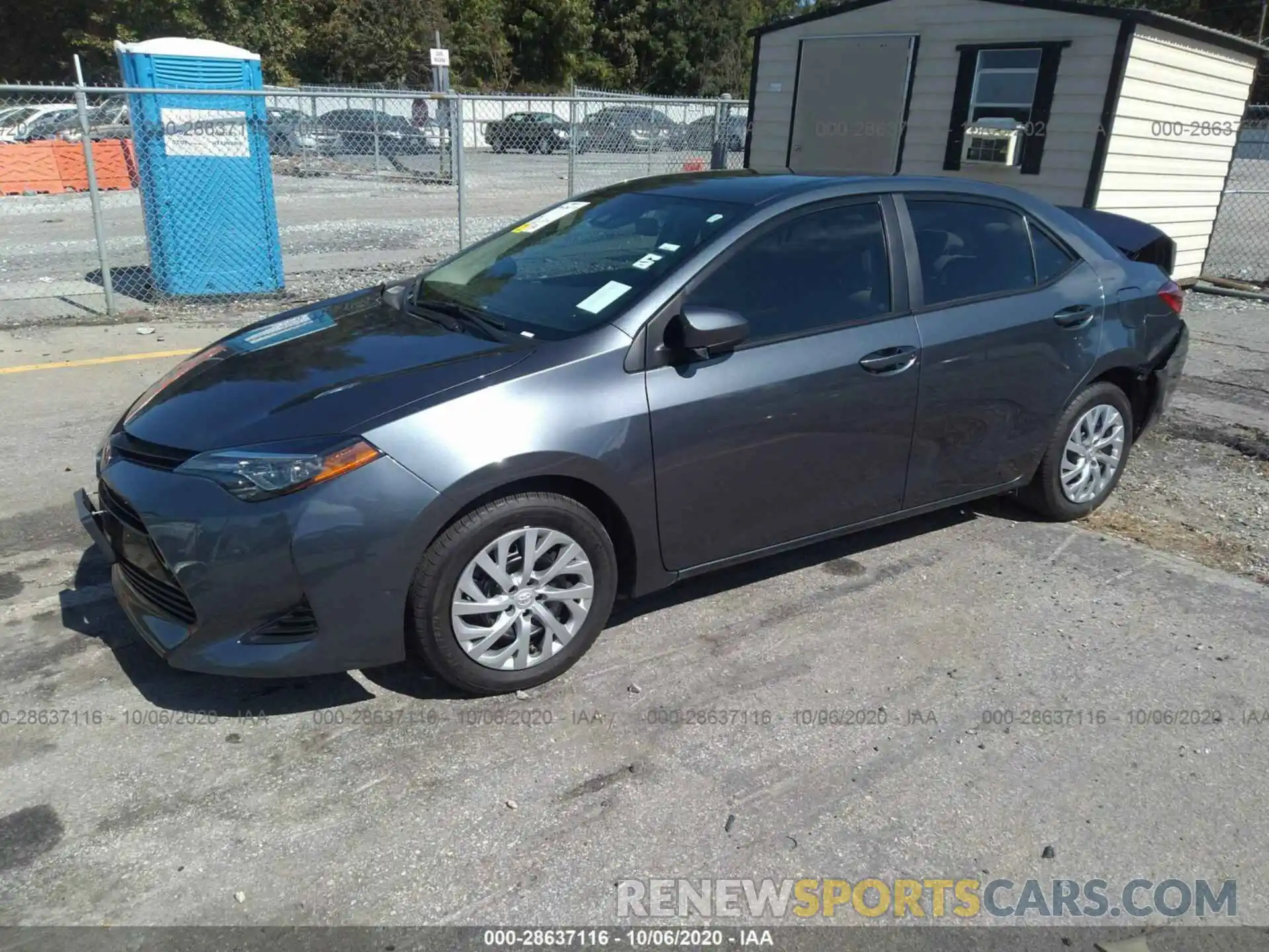 2 Photograph of a damaged car 2T1BURHE0KC219244 TOYOTA COROLLA 2019