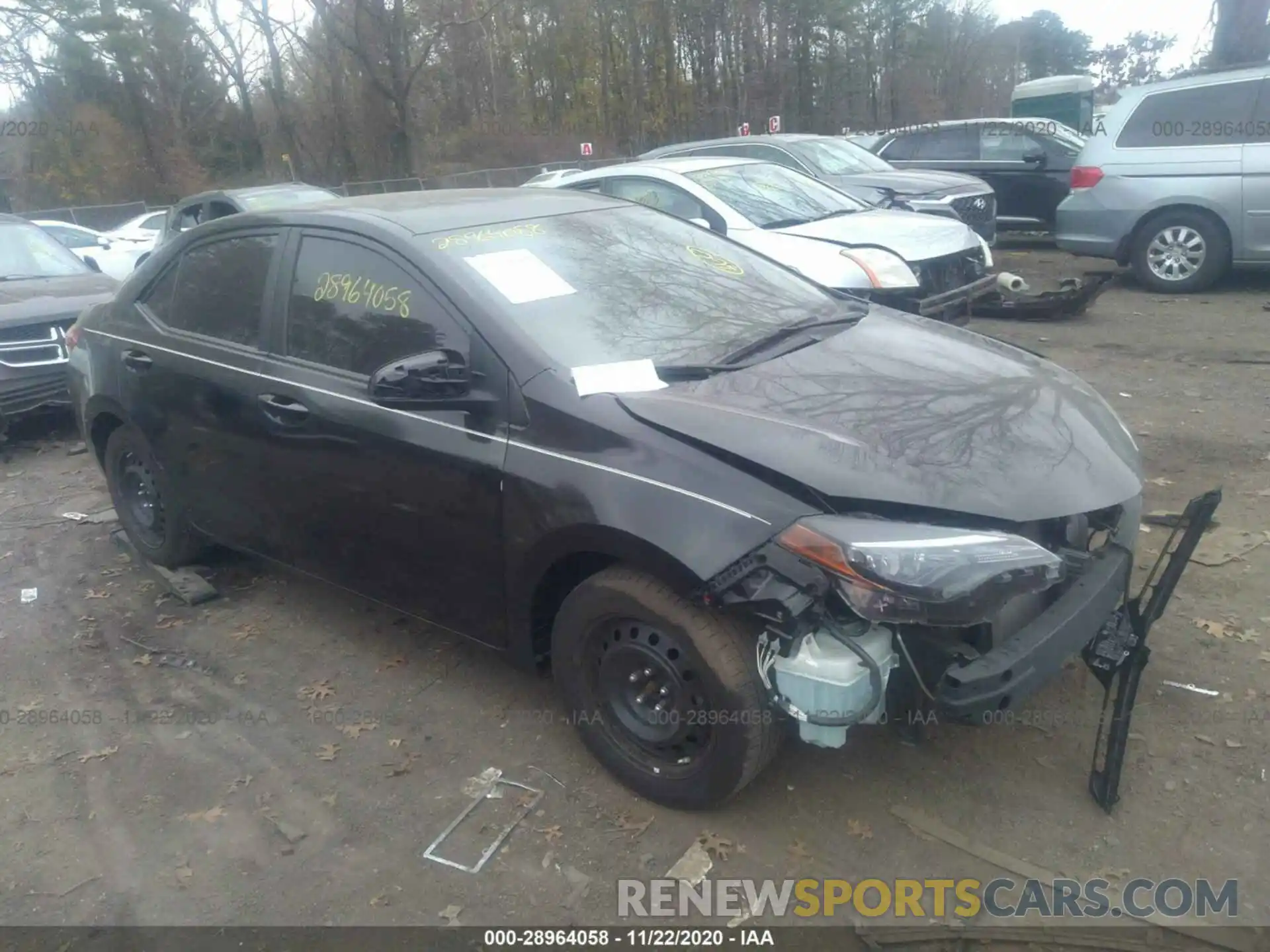 1 Photograph of a damaged car 2T1BURHE0KC219308 TOYOTA COROLLA 2019