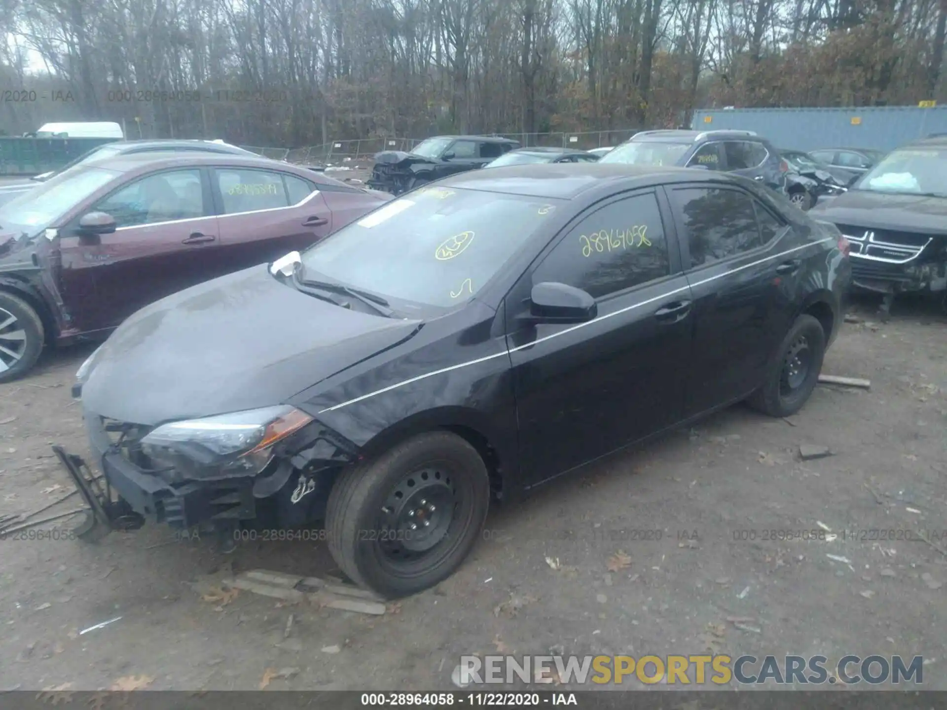 2 Photograph of a damaged car 2T1BURHE0KC219308 TOYOTA COROLLA 2019