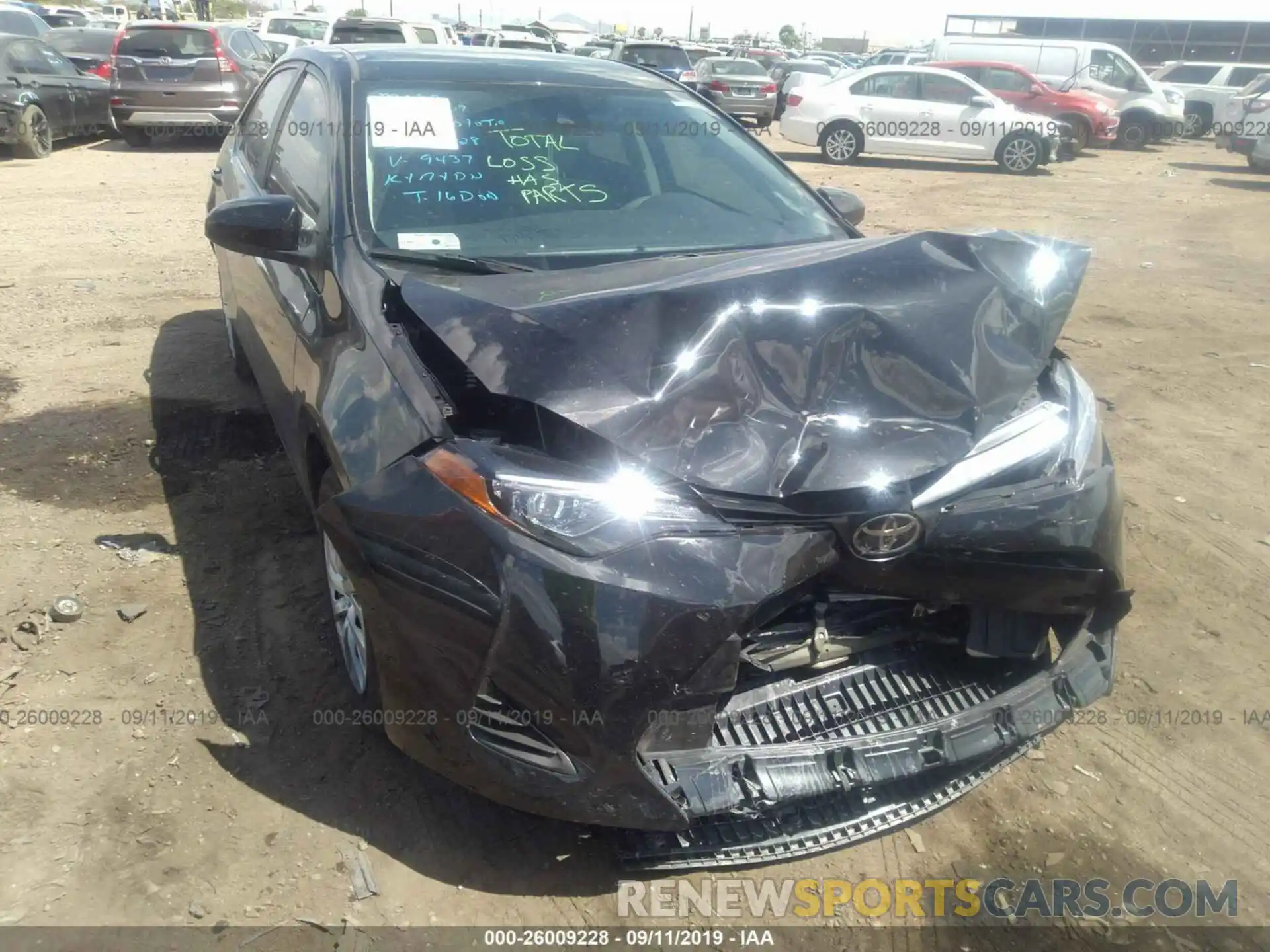 6 Photograph of a damaged car 2T1BURHE0KC219437 TOYOTA COROLLA 2019