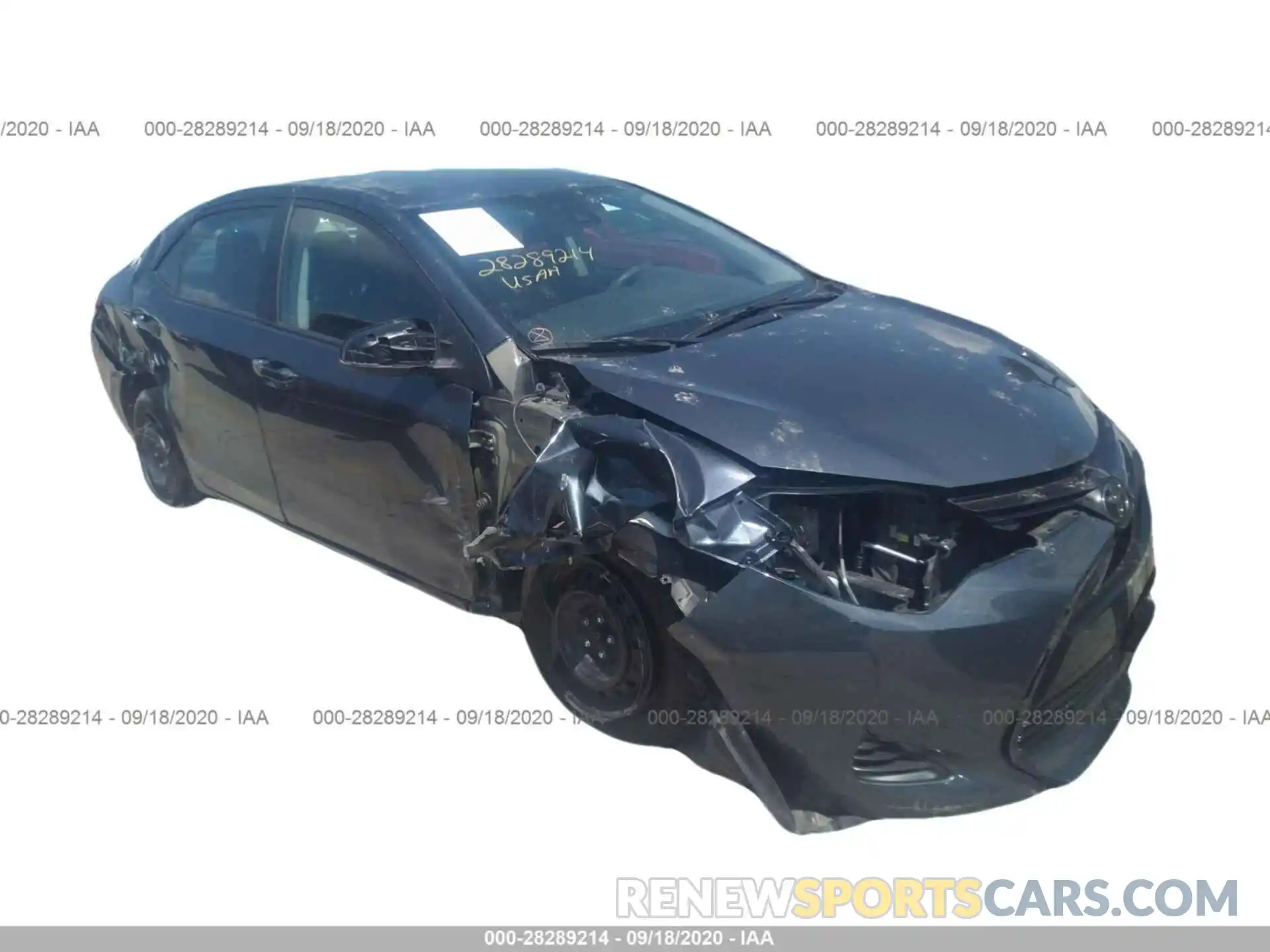 1 Photograph of a damaged car 2T1BURHE0KC219440 TOYOTA COROLLA 2019