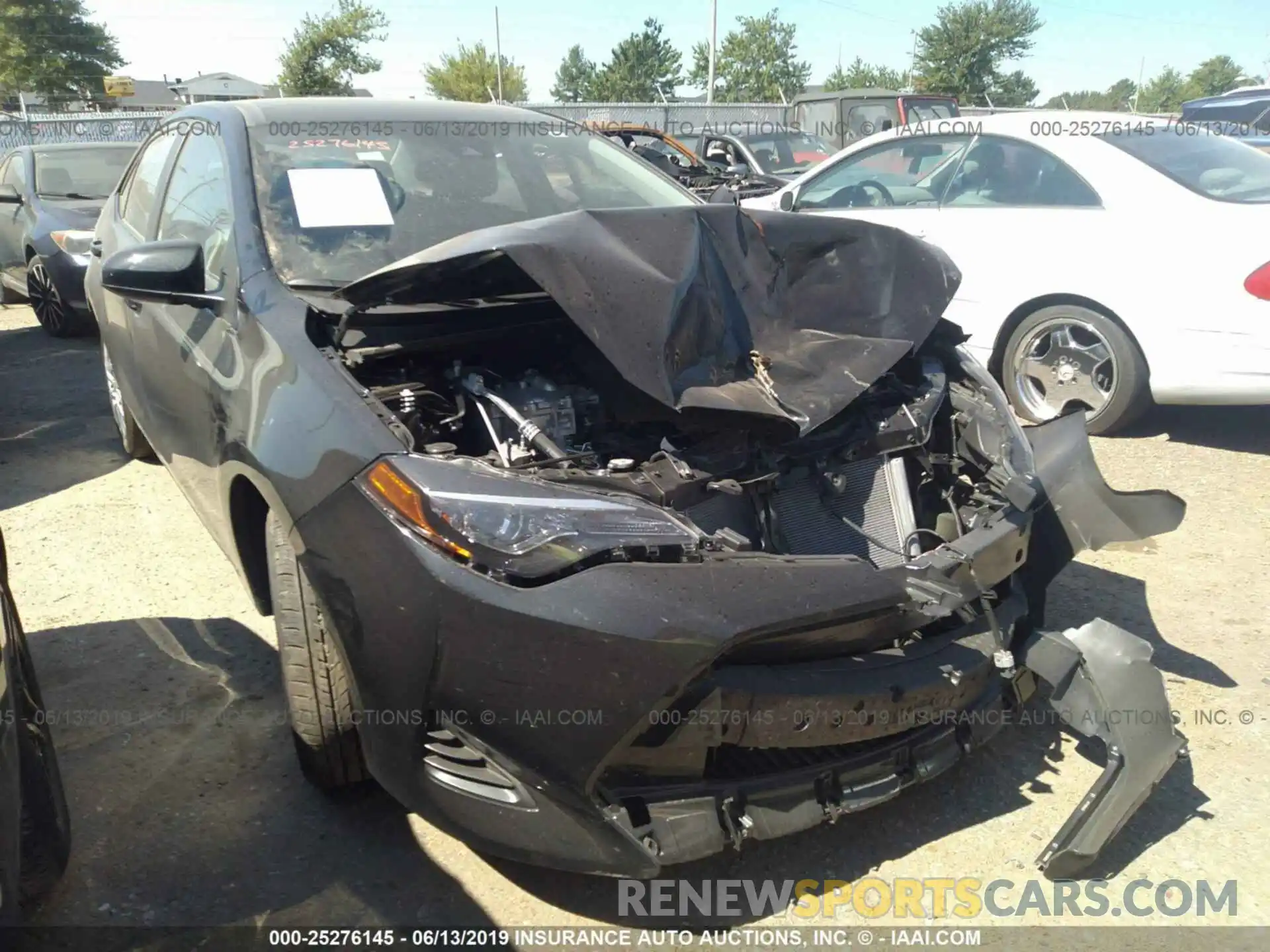 1 Photograph of a damaged car 2T1BURHE0KC219518 TOYOTA COROLLA 2019