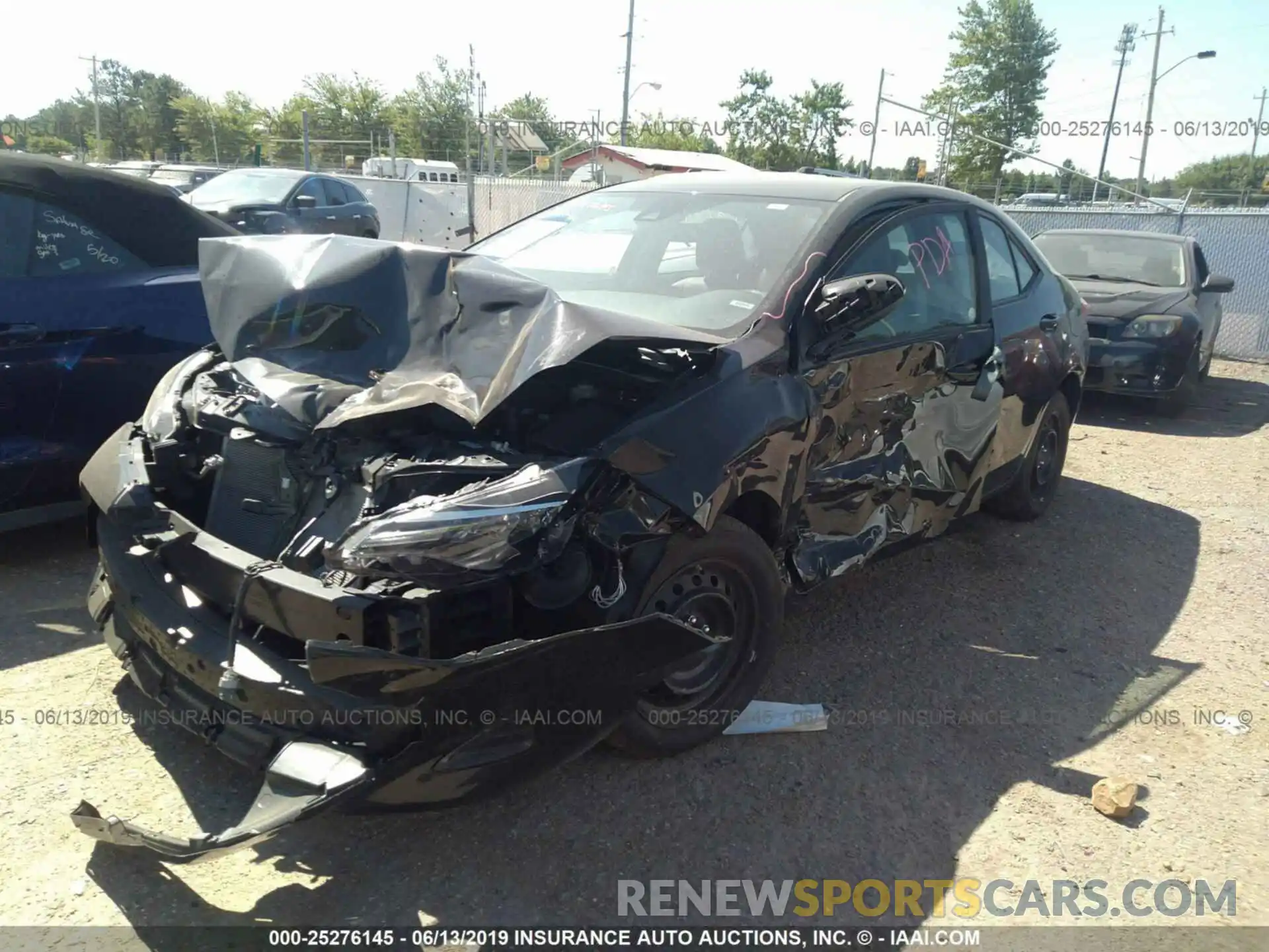 2 Photograph of a damaged car 2T1BURHE0KC219518 TOYOTA COROLLA 2019