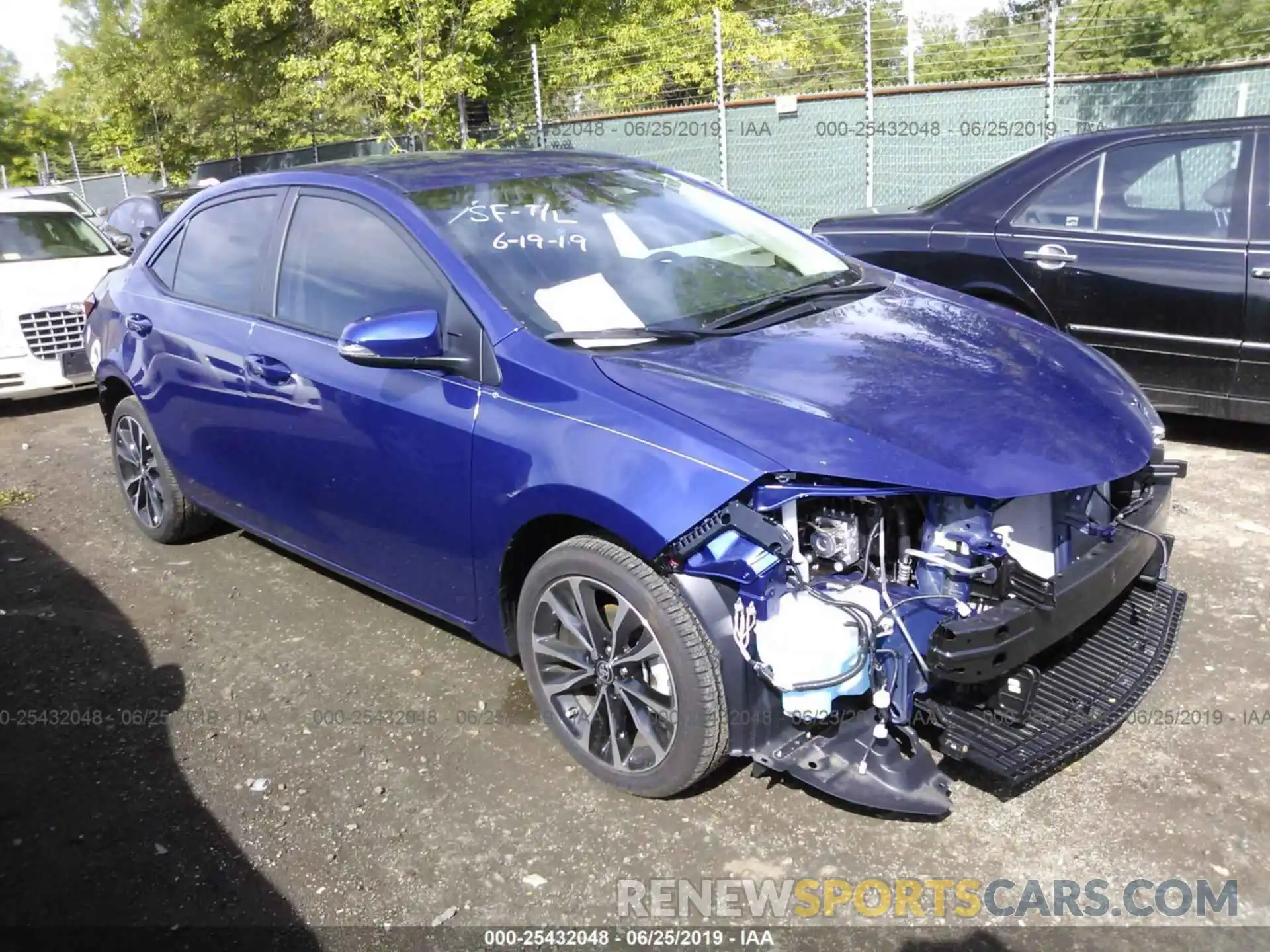 1 Photograph of a damaged car 2T1BURHE0KC219552 TOYOTA COROLLA 2019