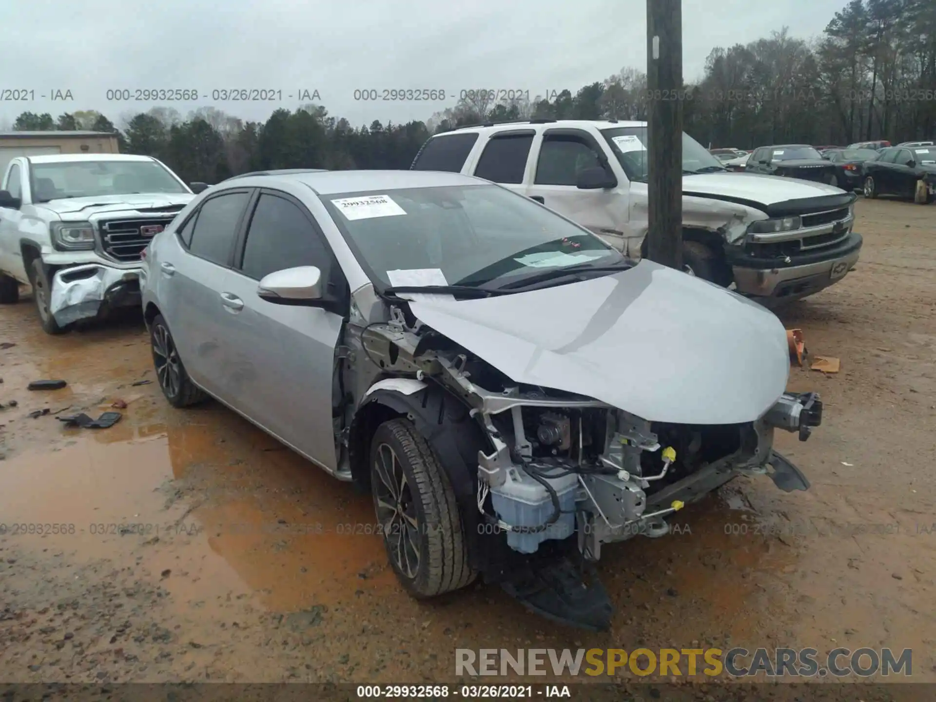 1 Photograph of a damaged car 2T1BURHE0KC219731 TOYOTA COROLLA 2019