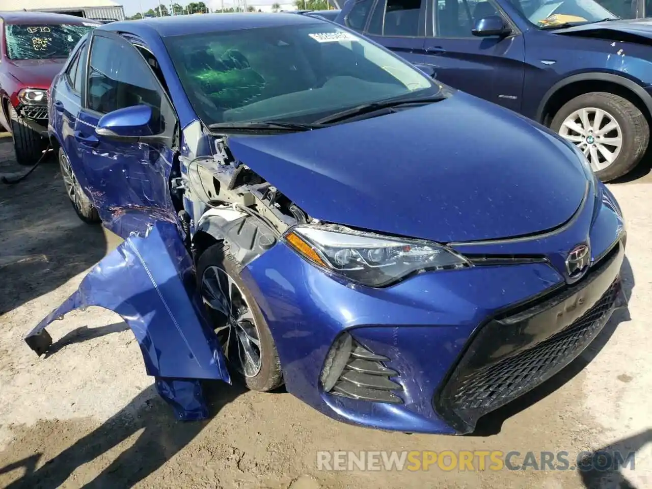 1 Photograph of a damaged car 2T1BURHE0KC219759 TOYOTA COROLLA 2019