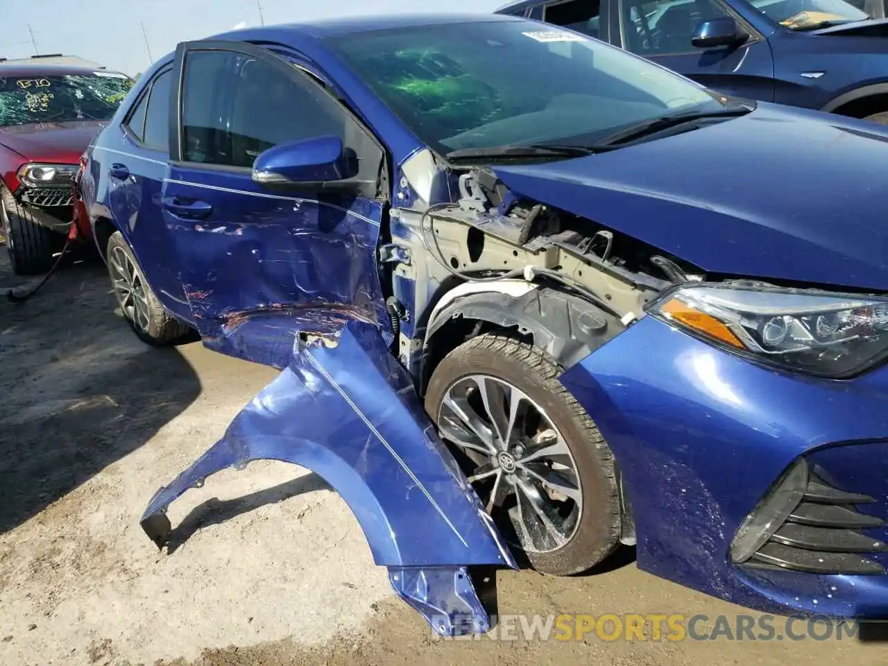 9 Photograph of a damaged car 2T1BURHE0KC219759 TOYOTA COROLLA 2019