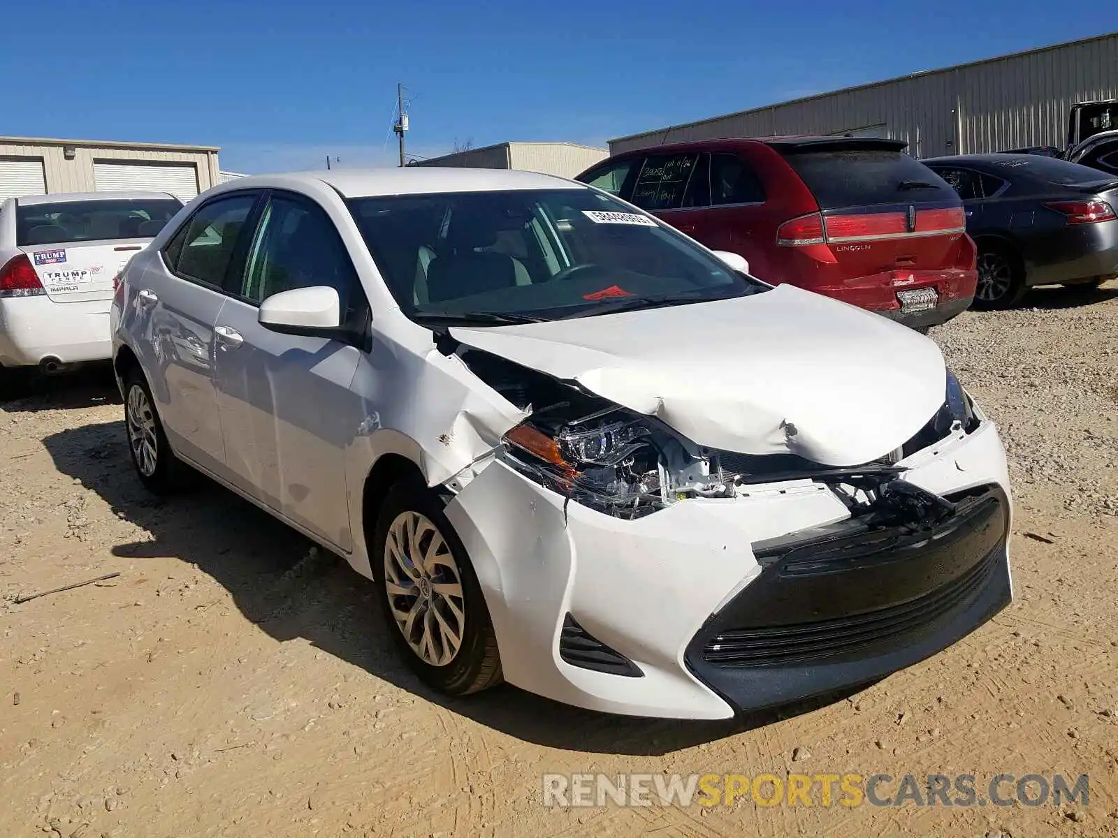 1 Photograph of a damaged car 2T1BURHE0KC219812 TOYOTA COROLLA 2019