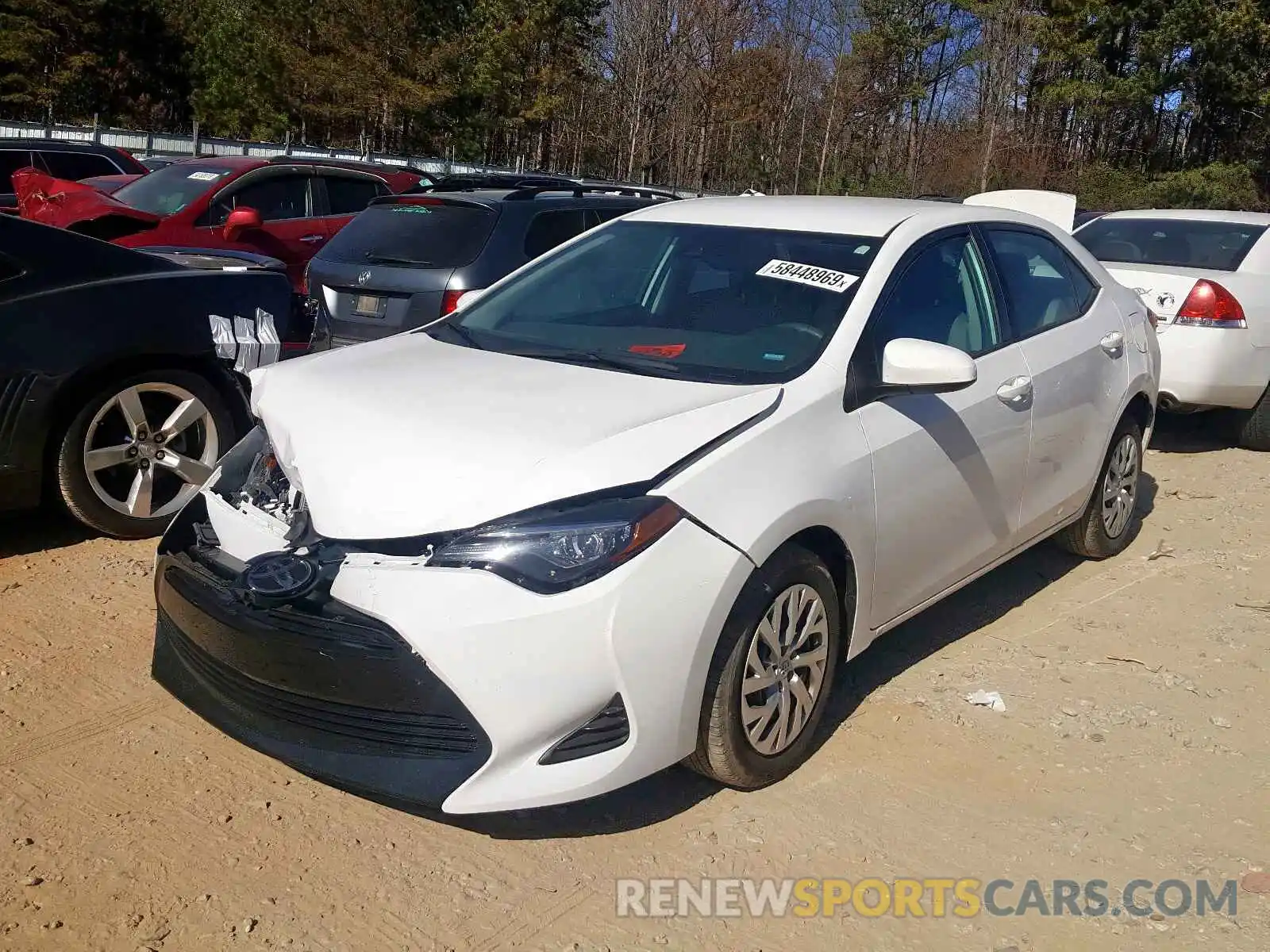 2 Photograph of a damaged car 2T1BURHE0KC219812 TOYOTA COROLLA 2019