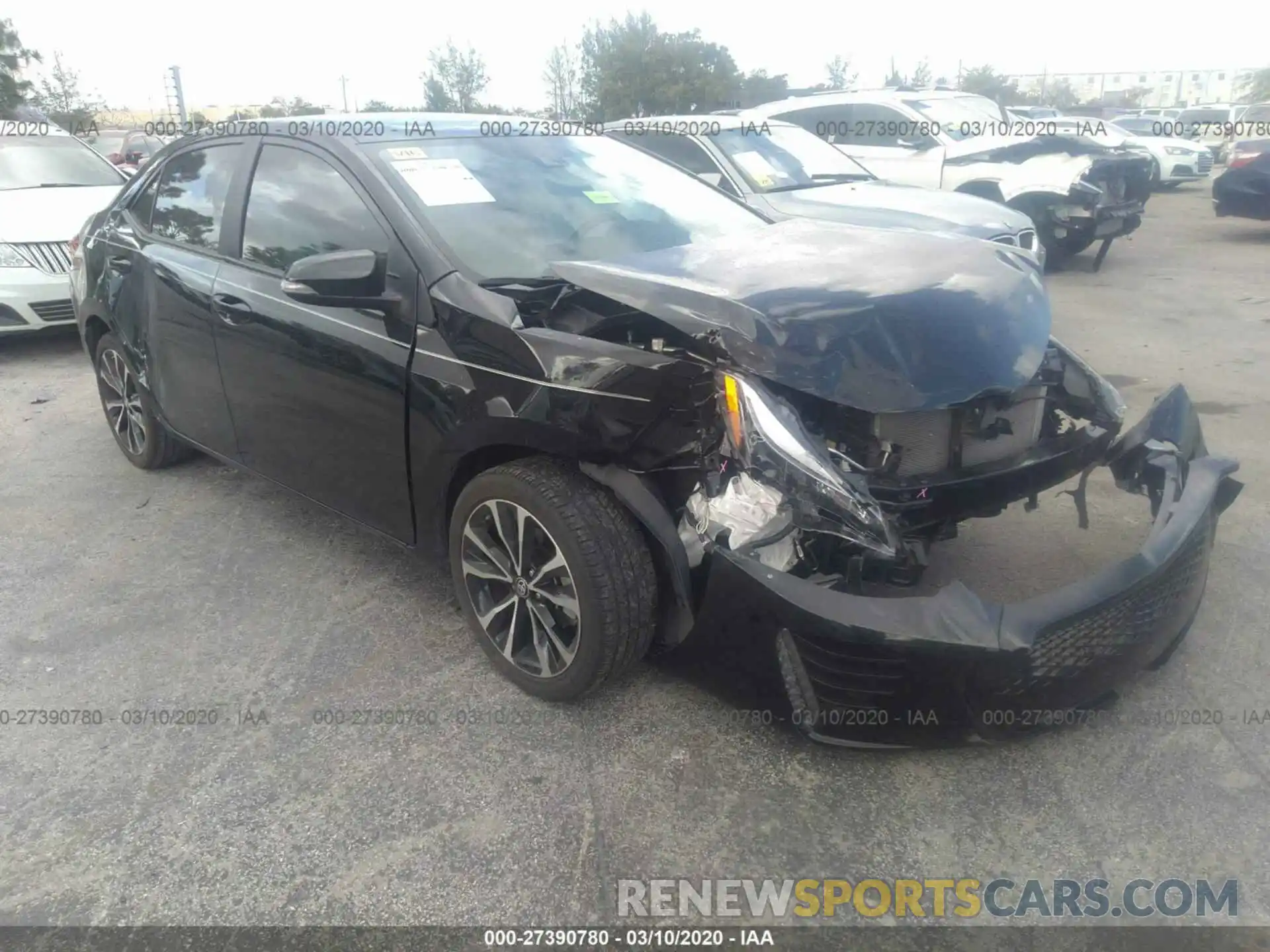 1 Photograph of a damaged car 2T1BURHE0KC219910 TOYOTA COROLLA 2019