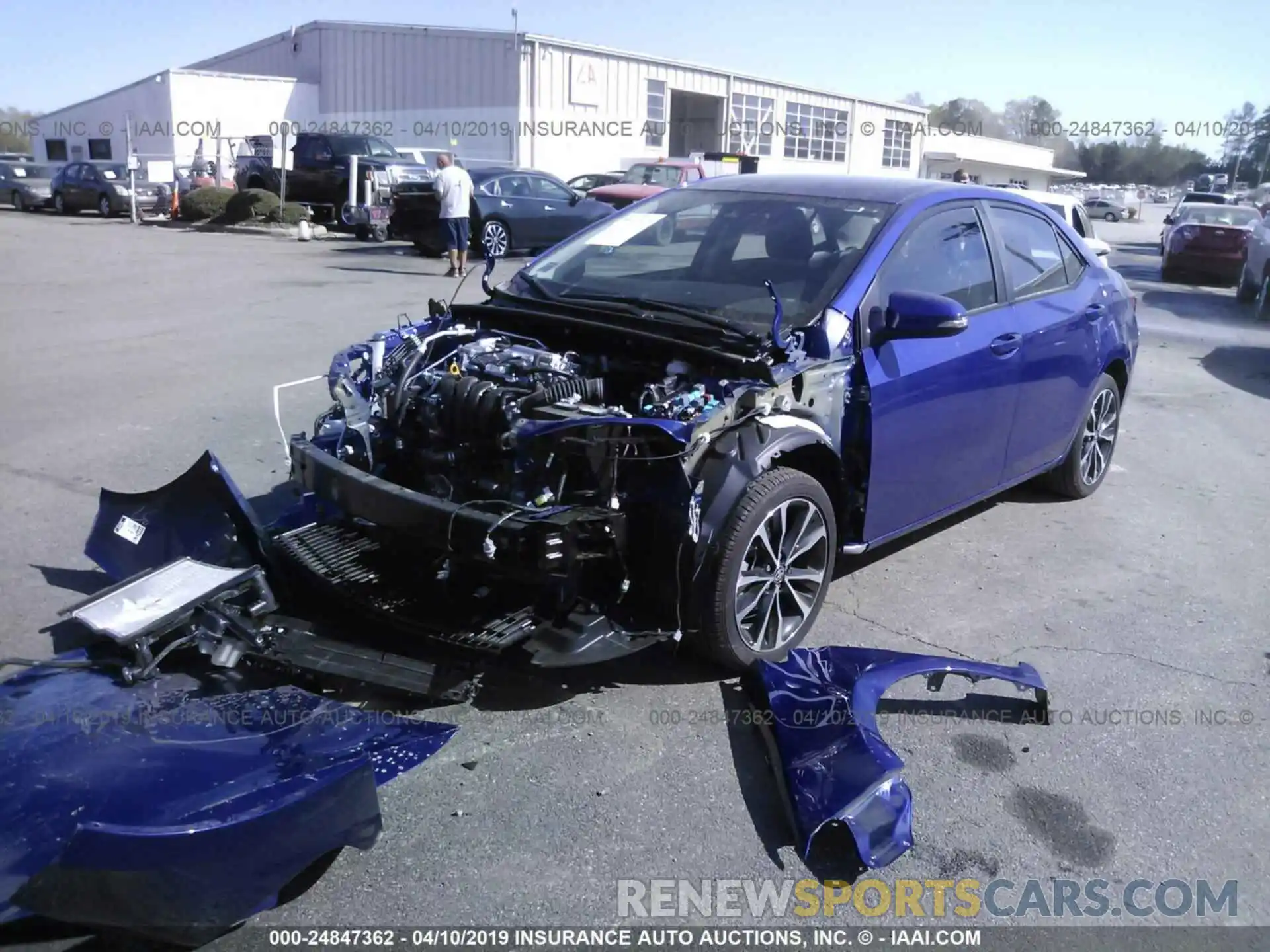 2 Photograph of a damaged car 2T1BURHE0KC219924 TOYOTA COROLLA 2019