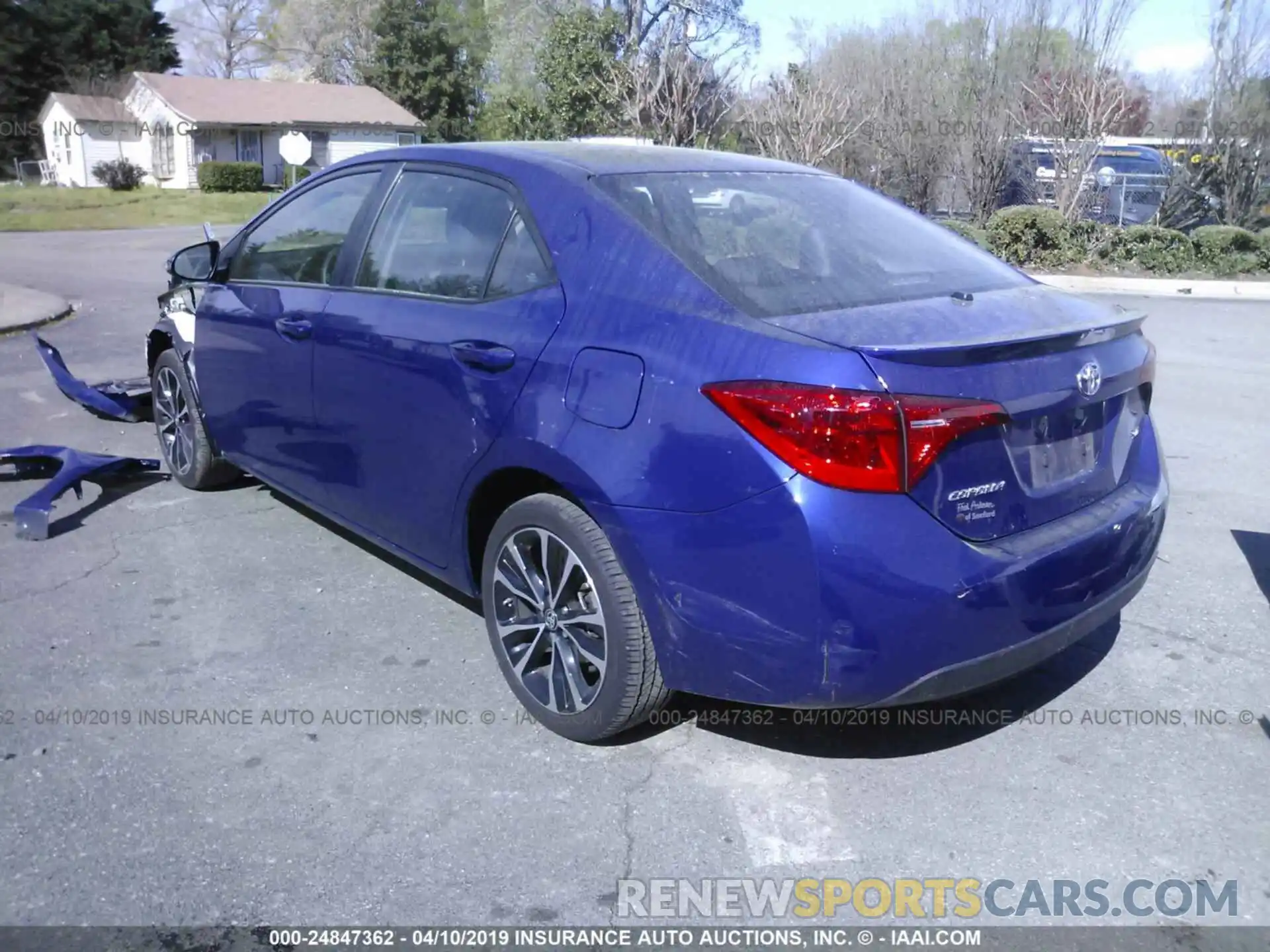 3 Photograph of a damaged car 2T1BURHE0KC219924 TOYOTA COROLLA 2019