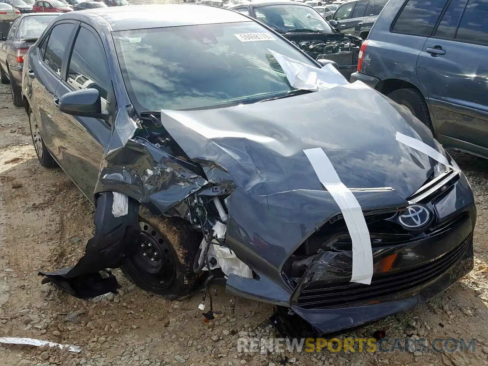 1 Photograph of a damaged car 2T1BURHE0KC220006 TOYOTA COROLLA 2019