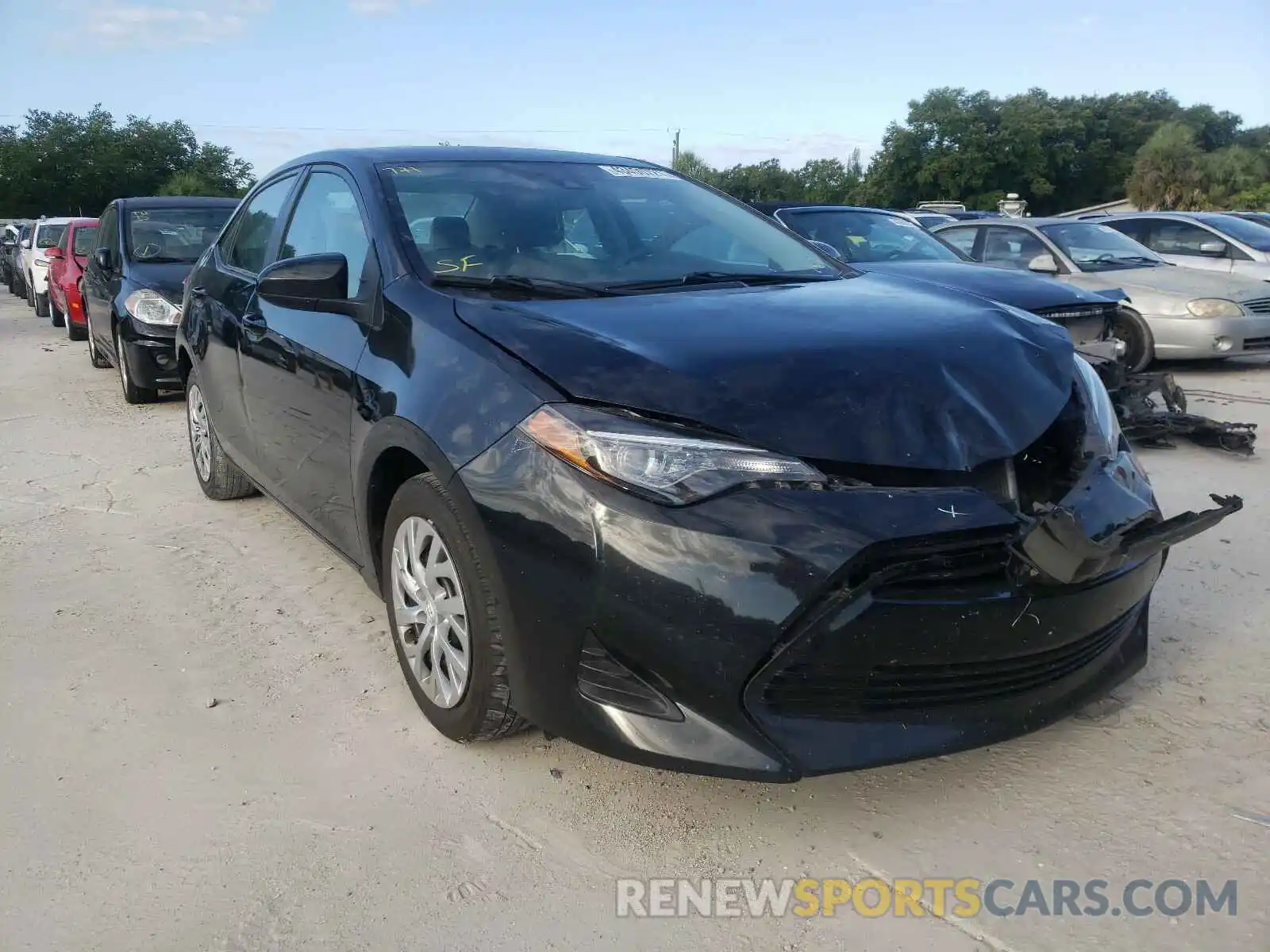 1 Photograph of a damaged car 2T1BURHE0KC220684 TOYOTA COROLLA 2019