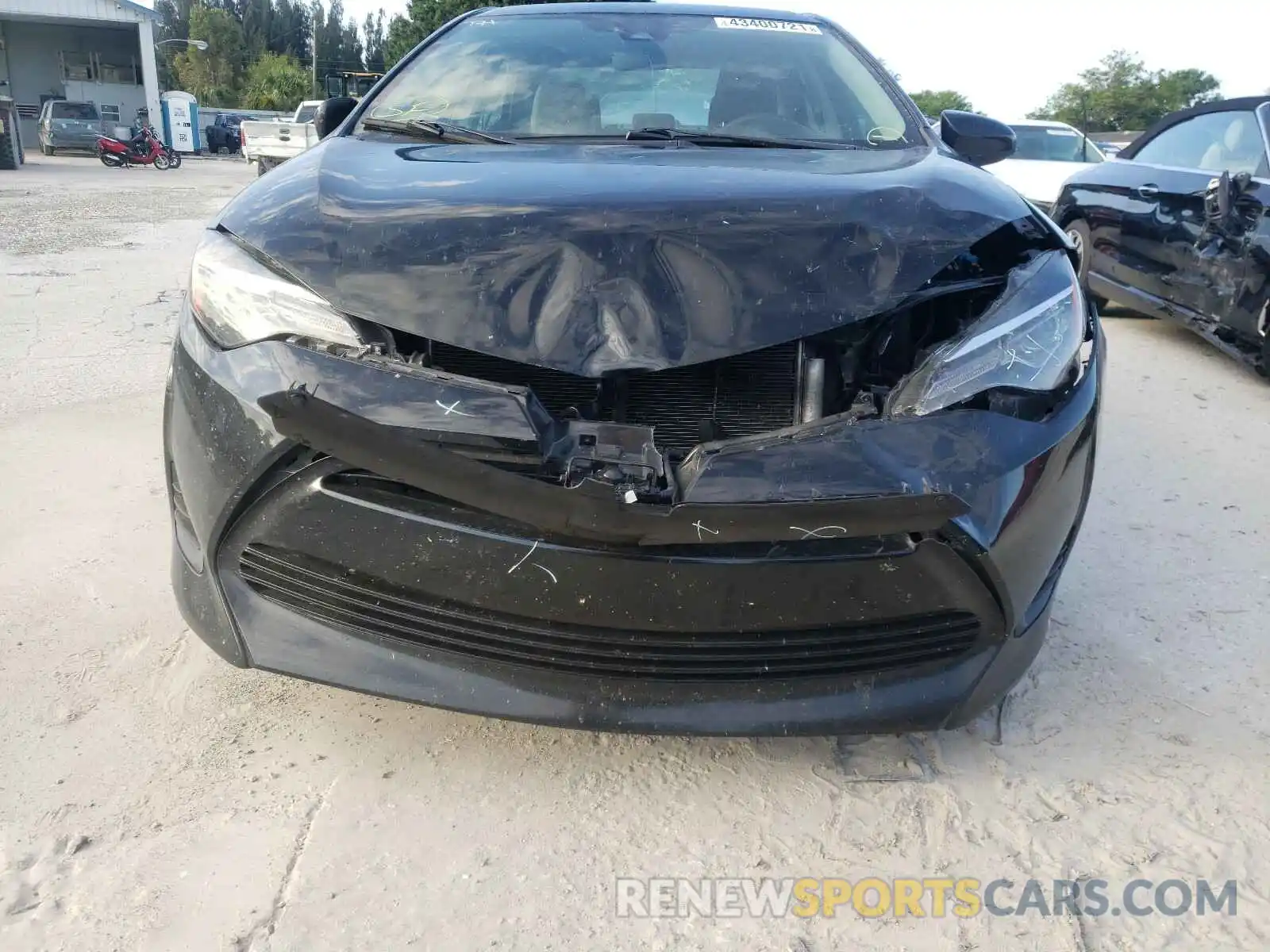 9 Photograph of a damaged car 2T1BURHE0KC220684 TOYOTA COROLLA 2019