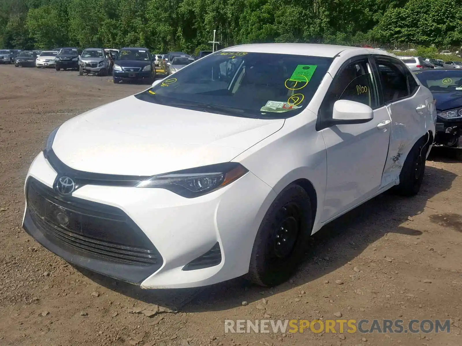 2 Photograph of a damaged car 2T1BURHE0KC221138 TOYOTA COROLLA 2019