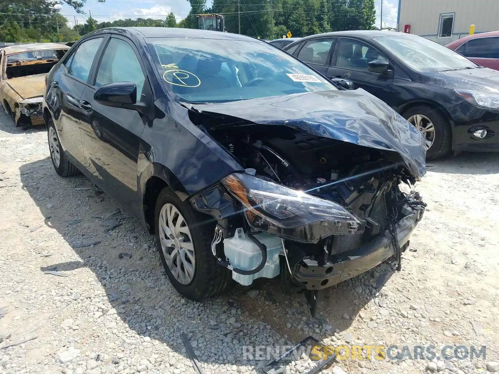 1 Photograph of a damaged car 2T1BURHE0KC221320 TOYOTA COROLLA 2019