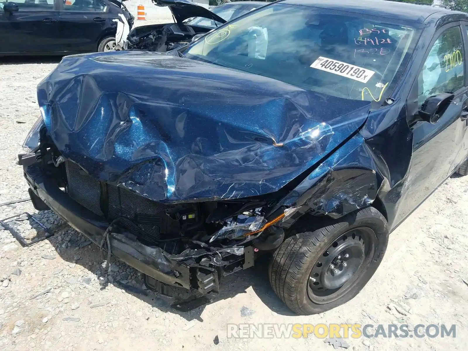 9 Photograph of a damaged car 2T1BURHE0KC221320 TOYOTA COROLLA 2019