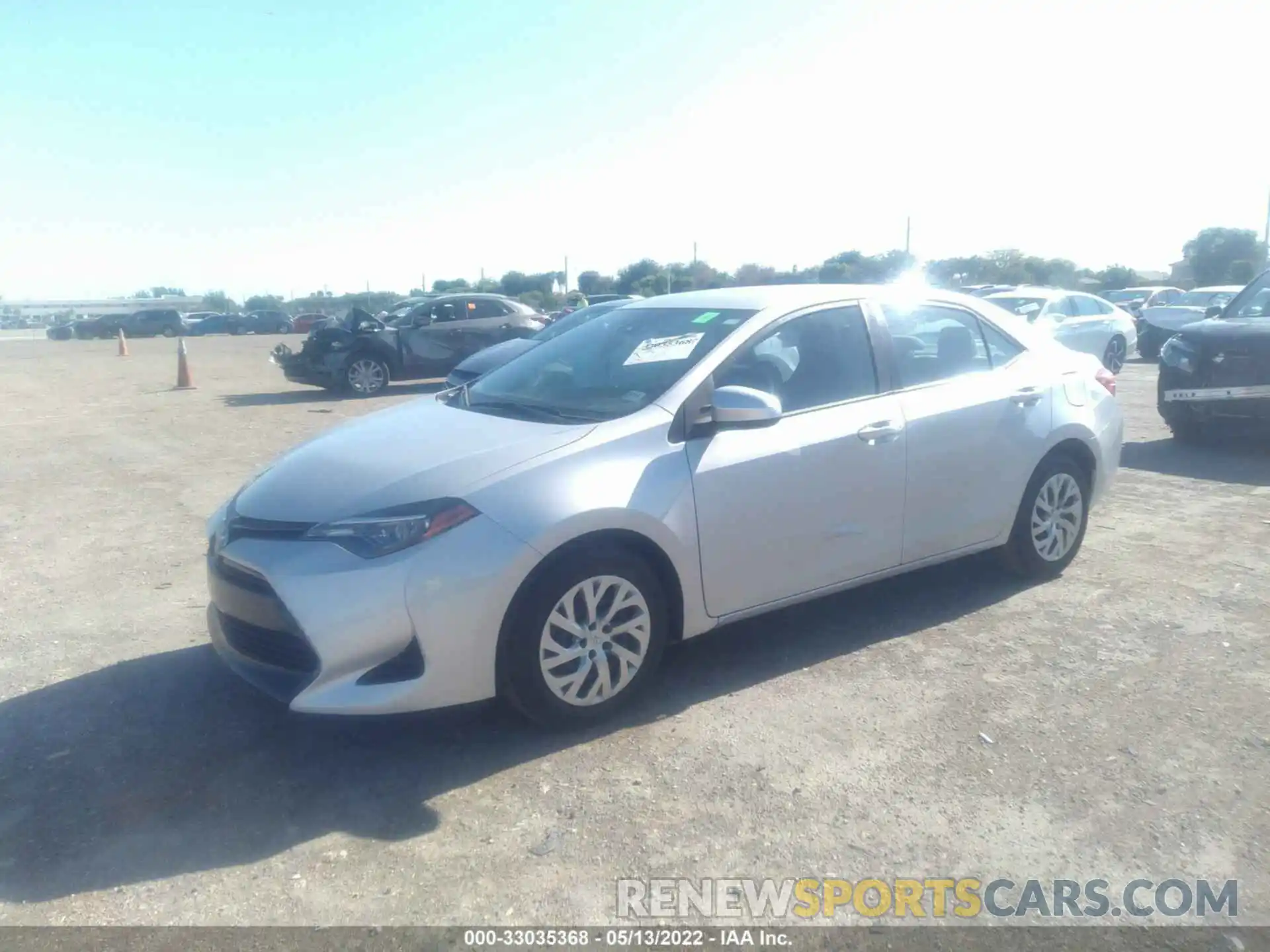 2 Photograph of a damaged car 2T1BURHE0KC221379 TOYOTA COROLLA 2019